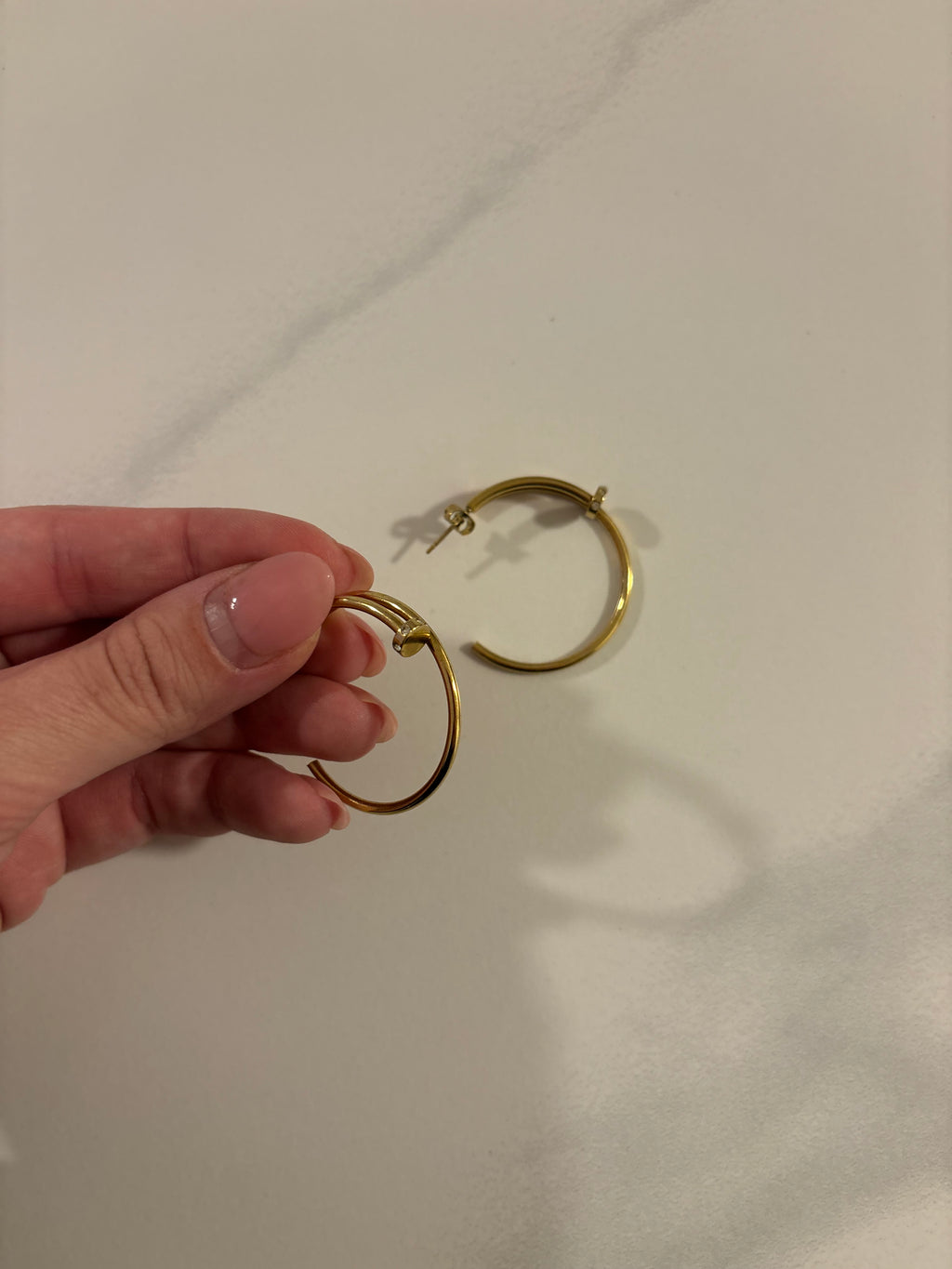 Boucles d’oreilles en acier inoxydable