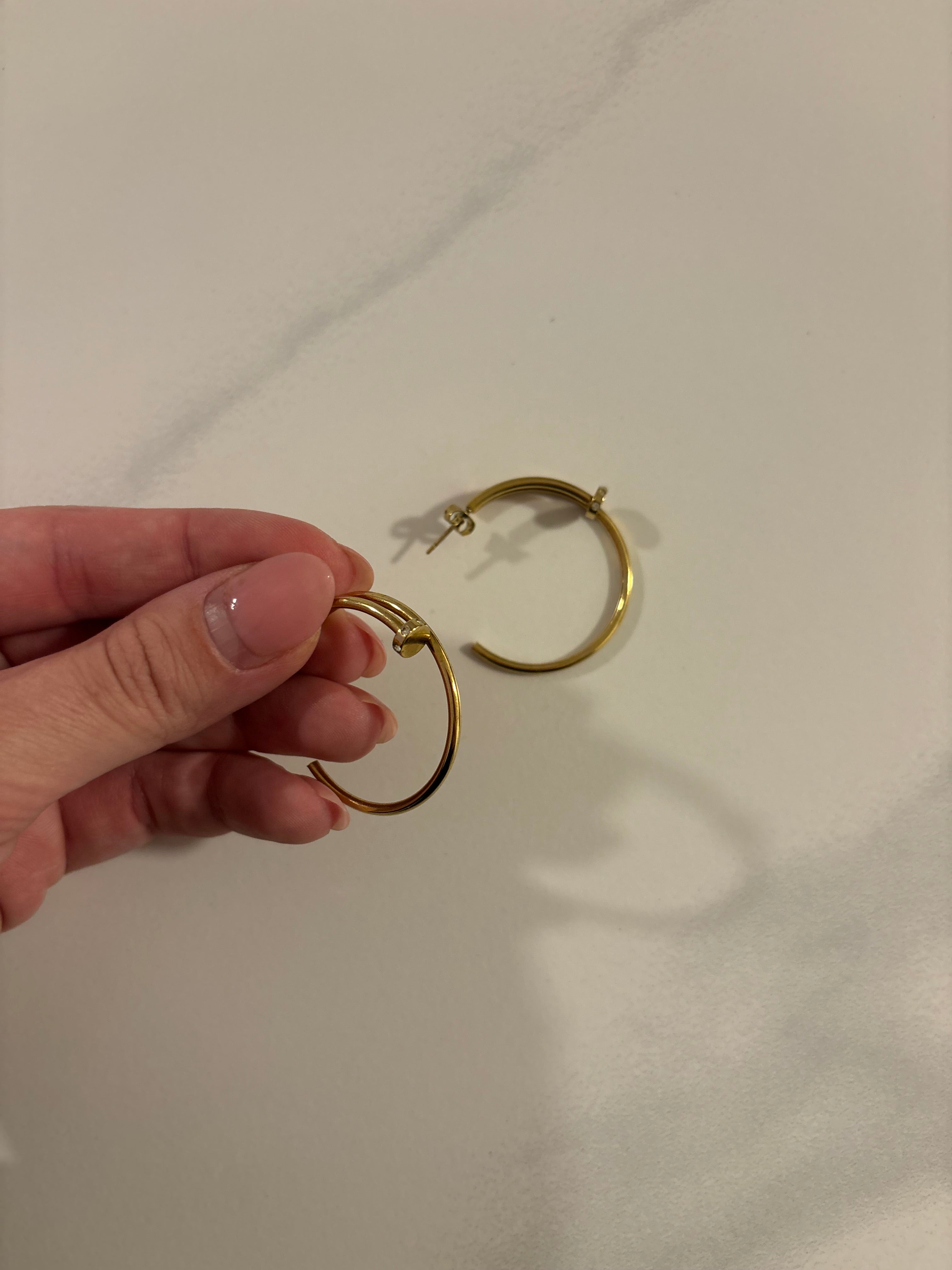 Boucles d’oreilles en acier inoxydable