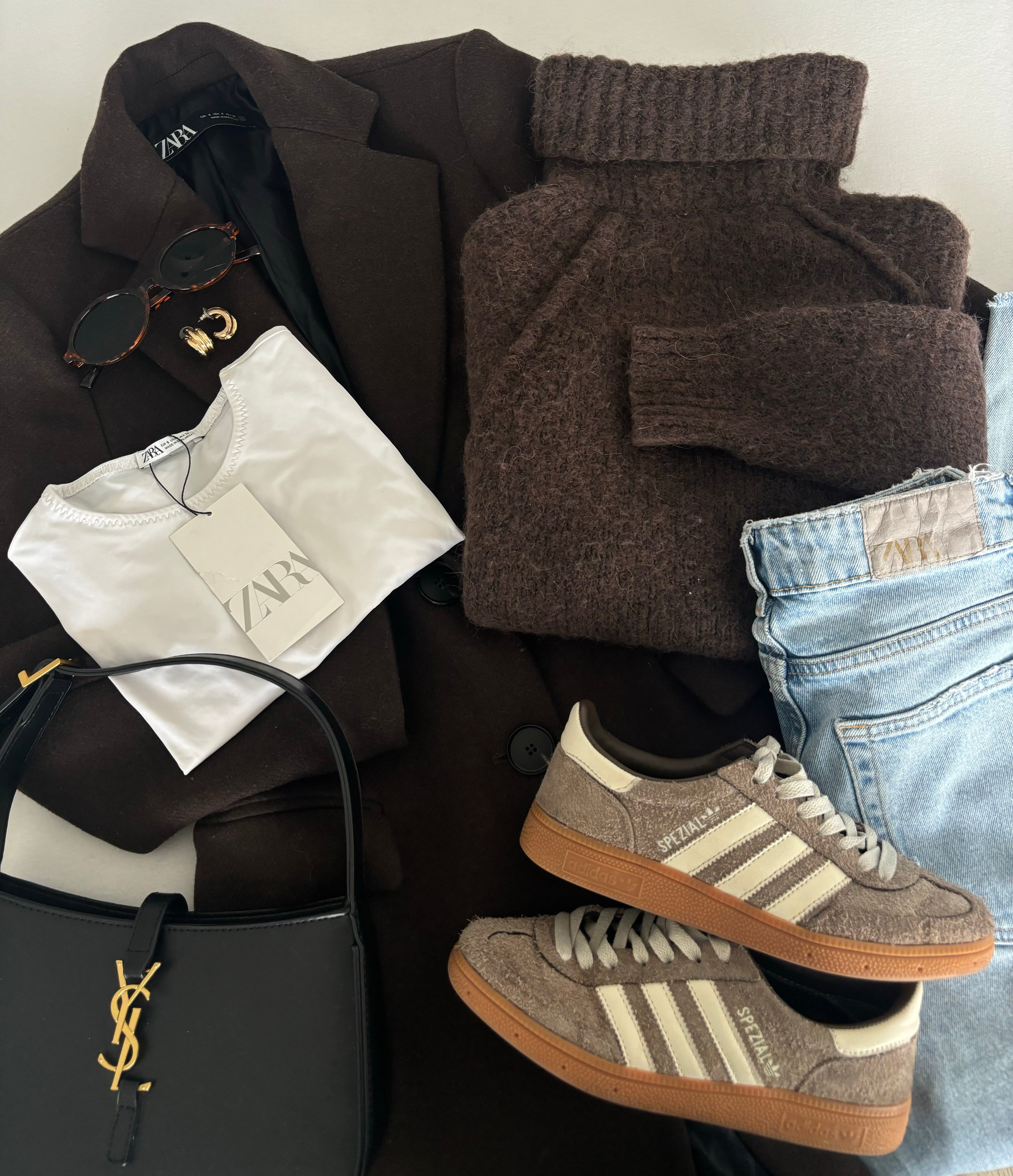 Pull Zara marron taille XS (peut aller pour un S/M)