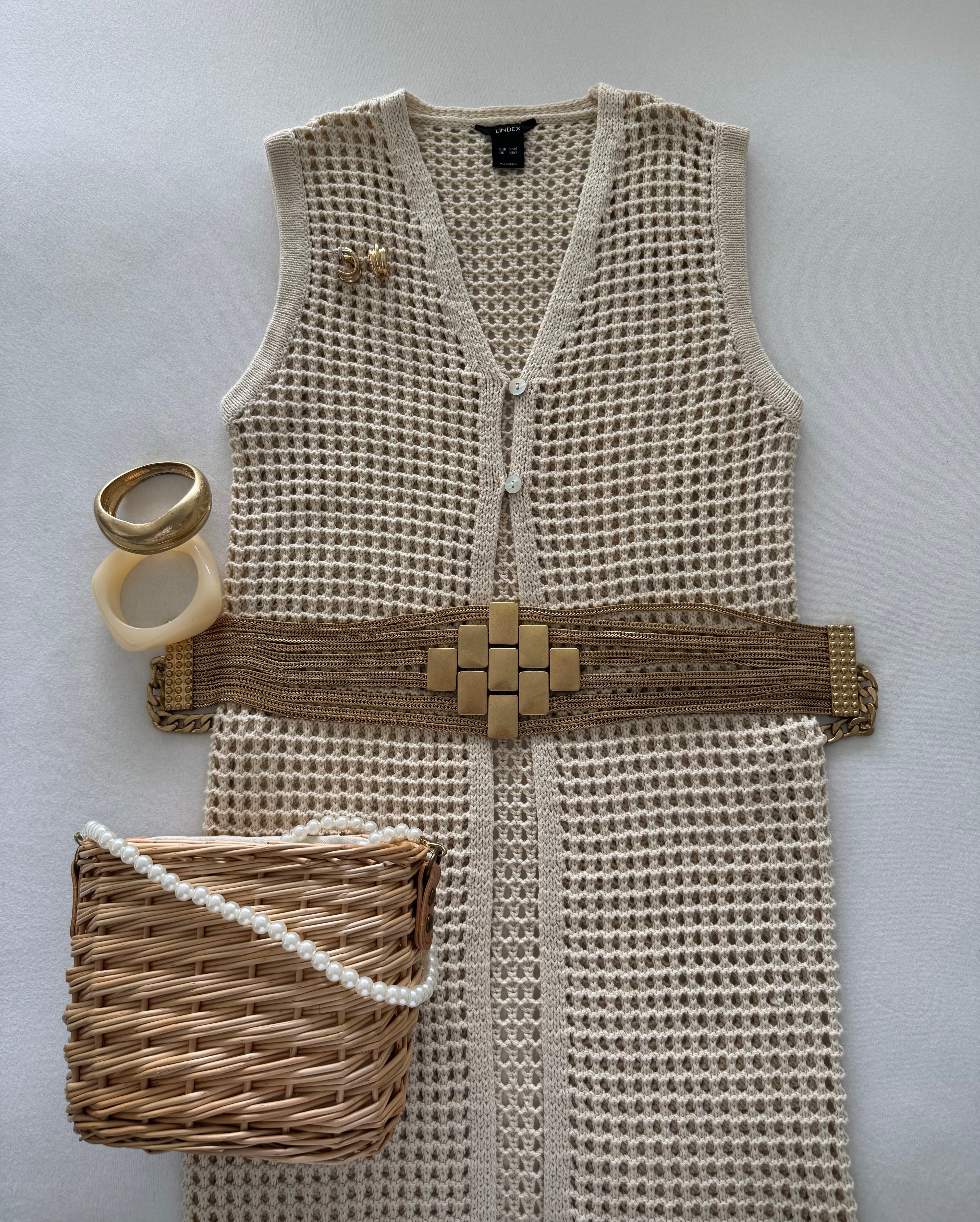 Ceinture dorée Zara