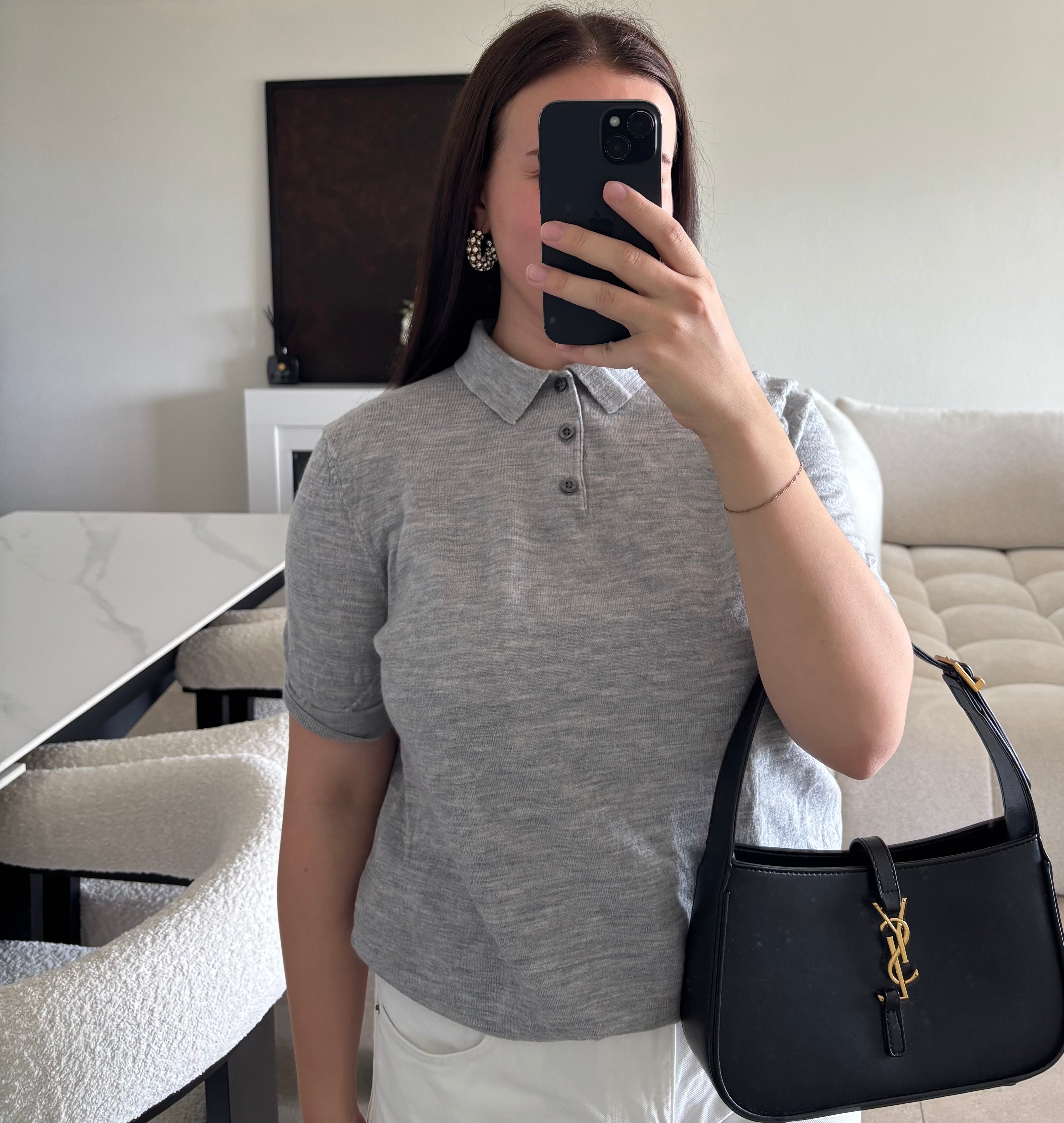 T-shirt avec laine taille XL (plutôt M/L)
