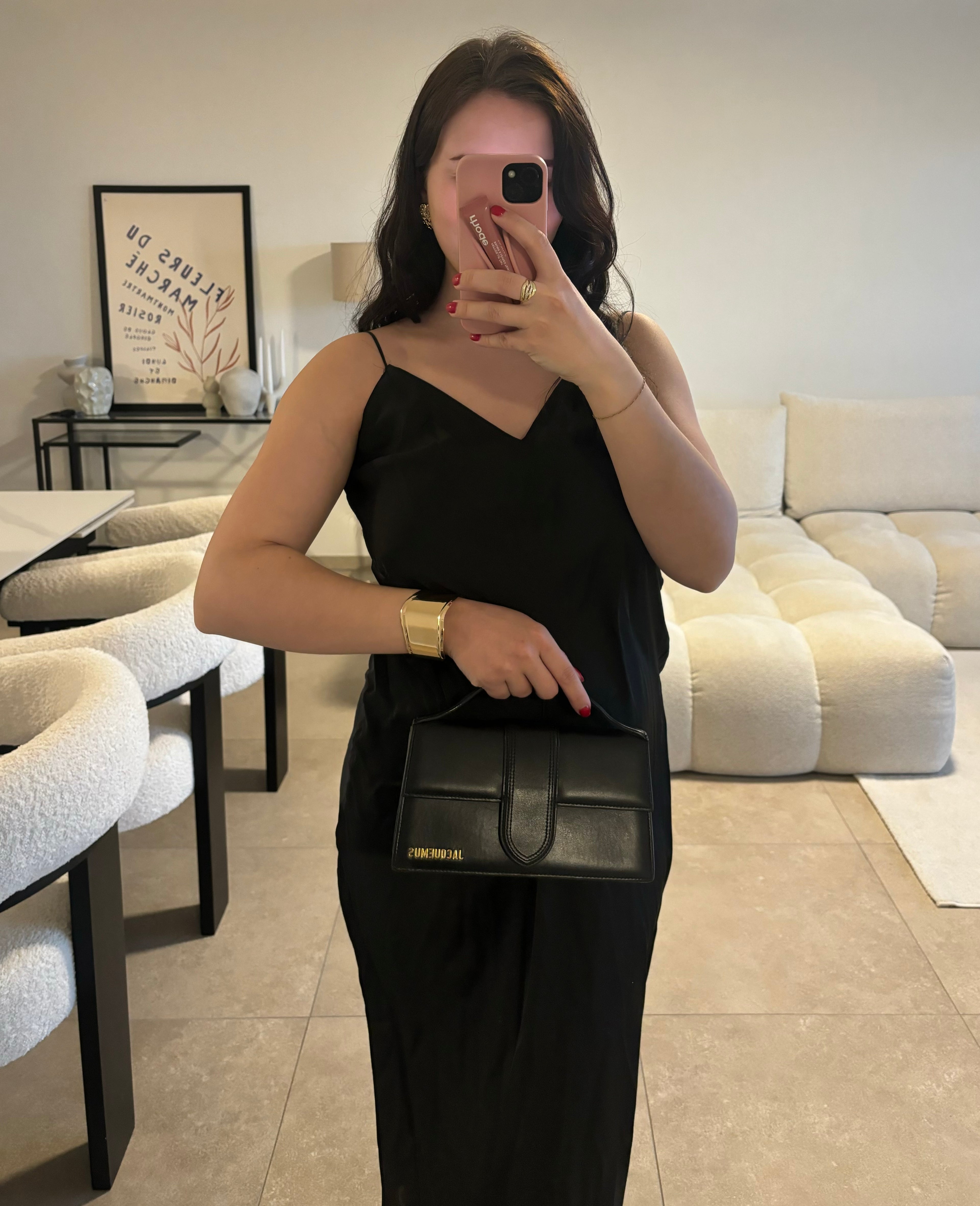 Robe satinée Zara taille M