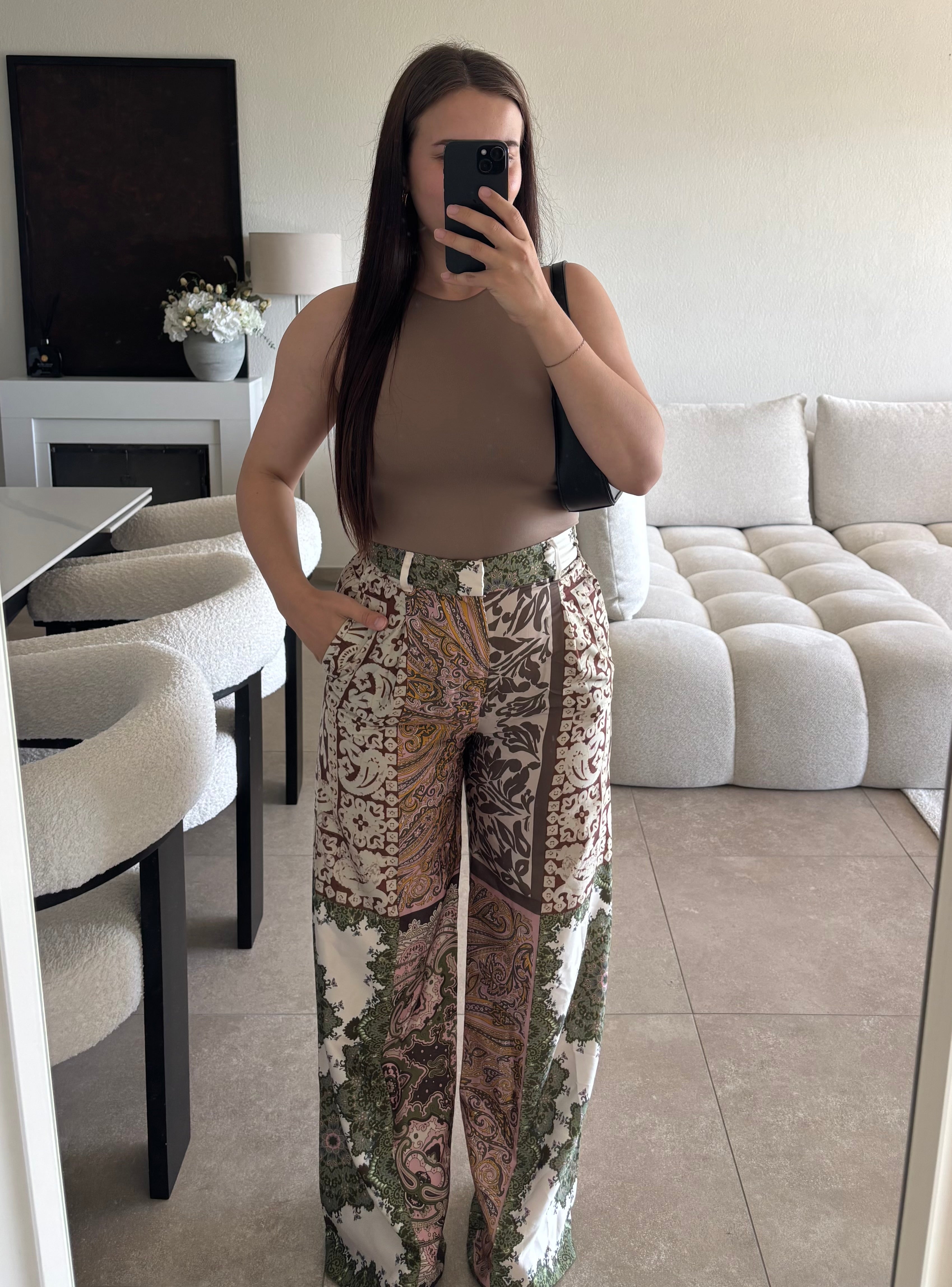 Pantalon satiné Zara taille S