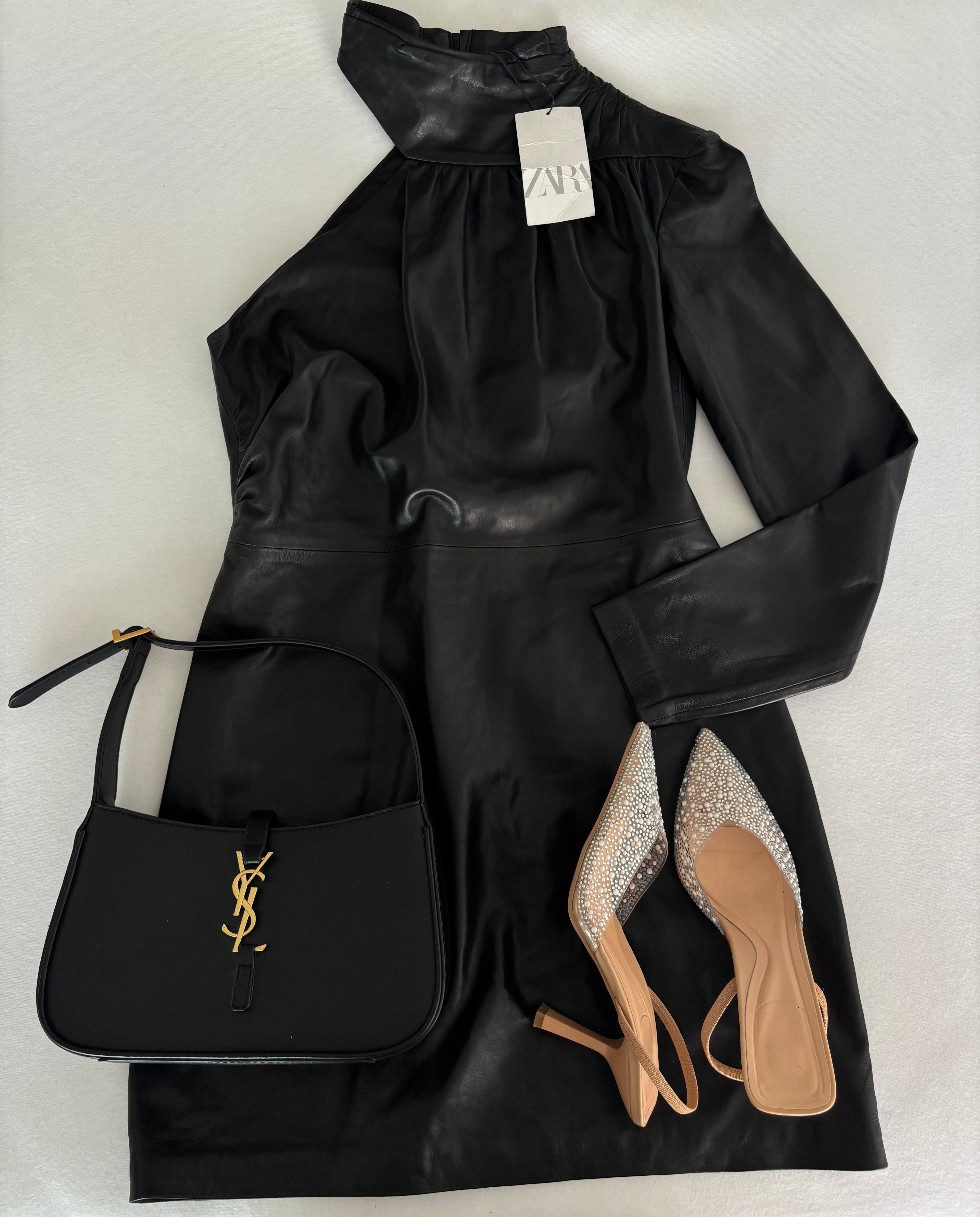 Robe en cuir Zara taille L (neuve)