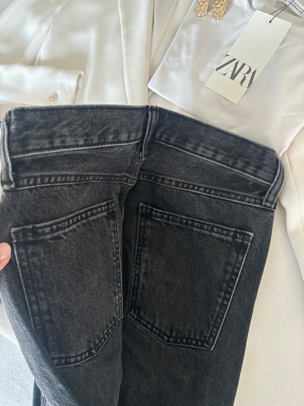 Jeans Zara taille 36 (taille haute)