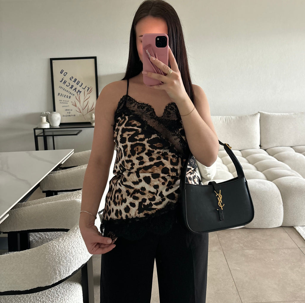 Haut avec dentelle taille unique