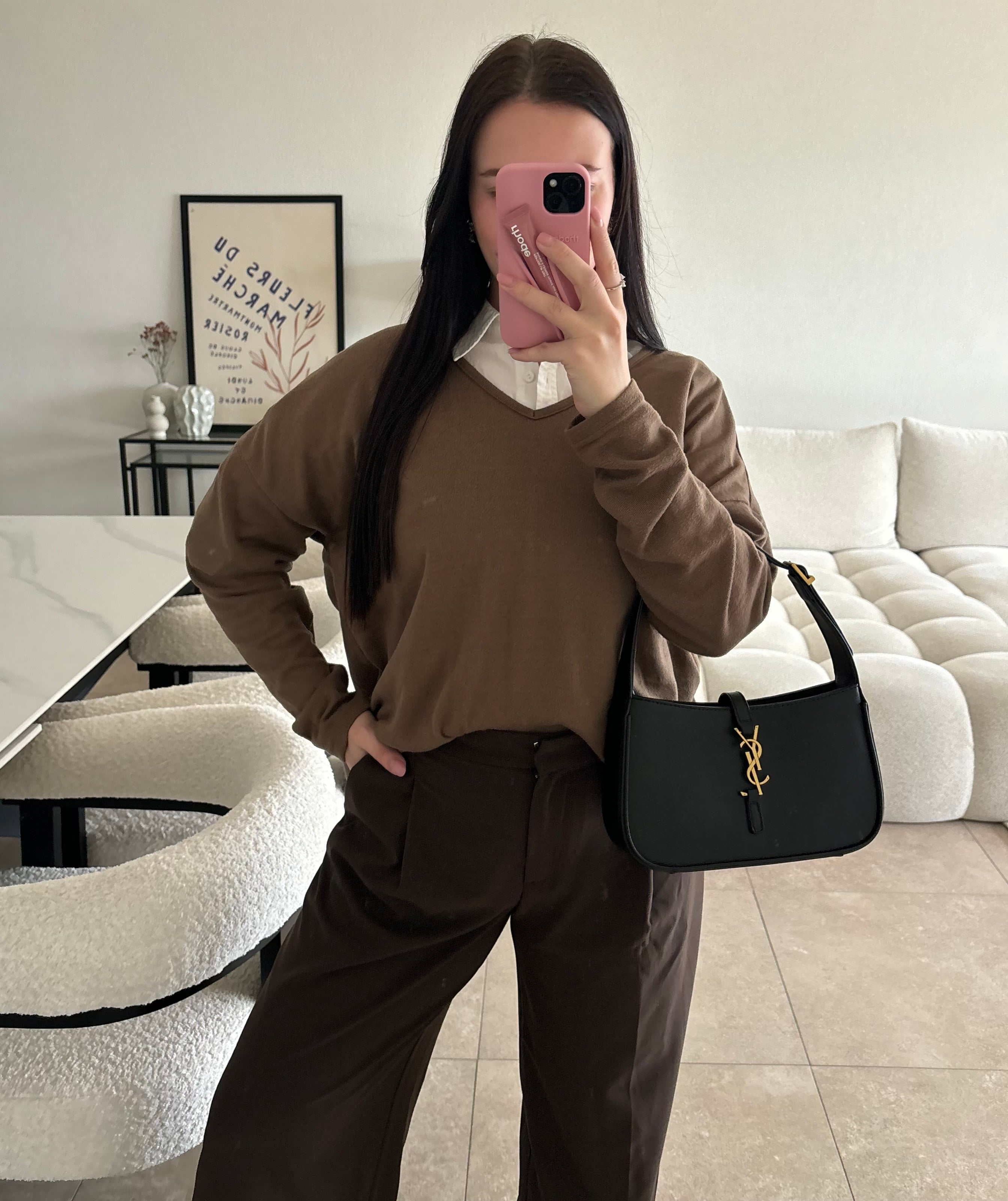 Pull brun taille M/L