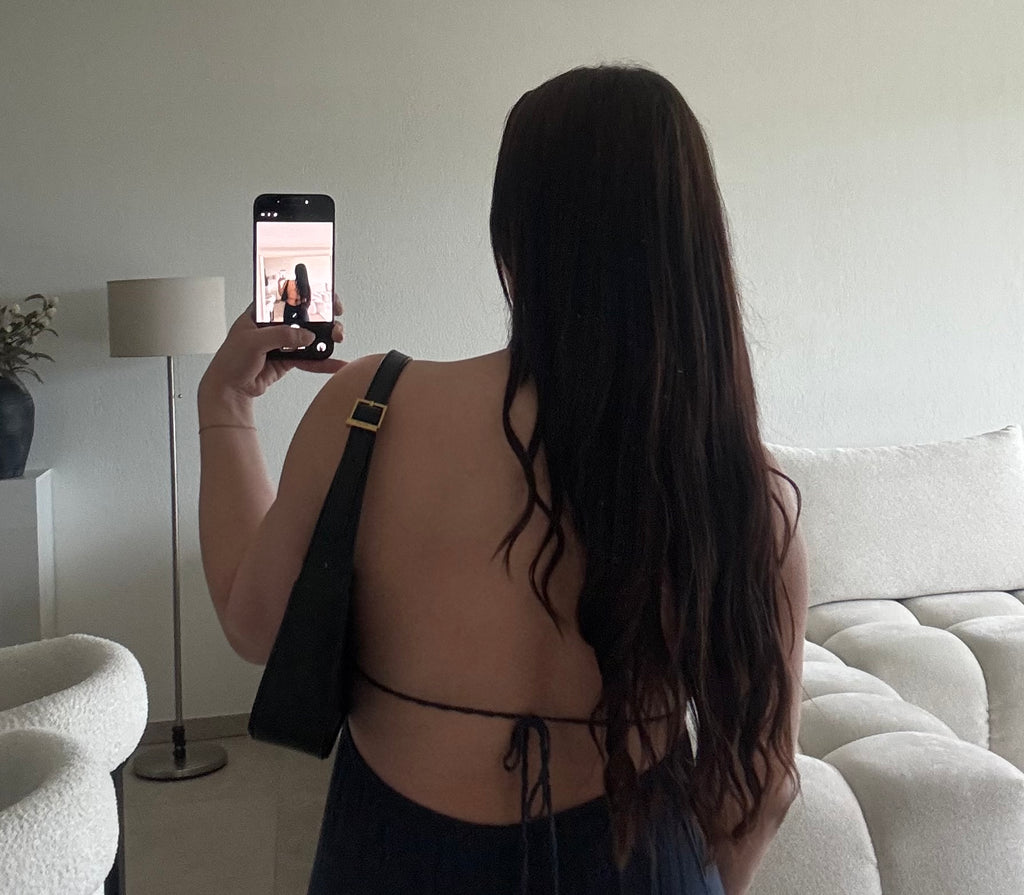 Longue robe taille unique (dos ouvert)
