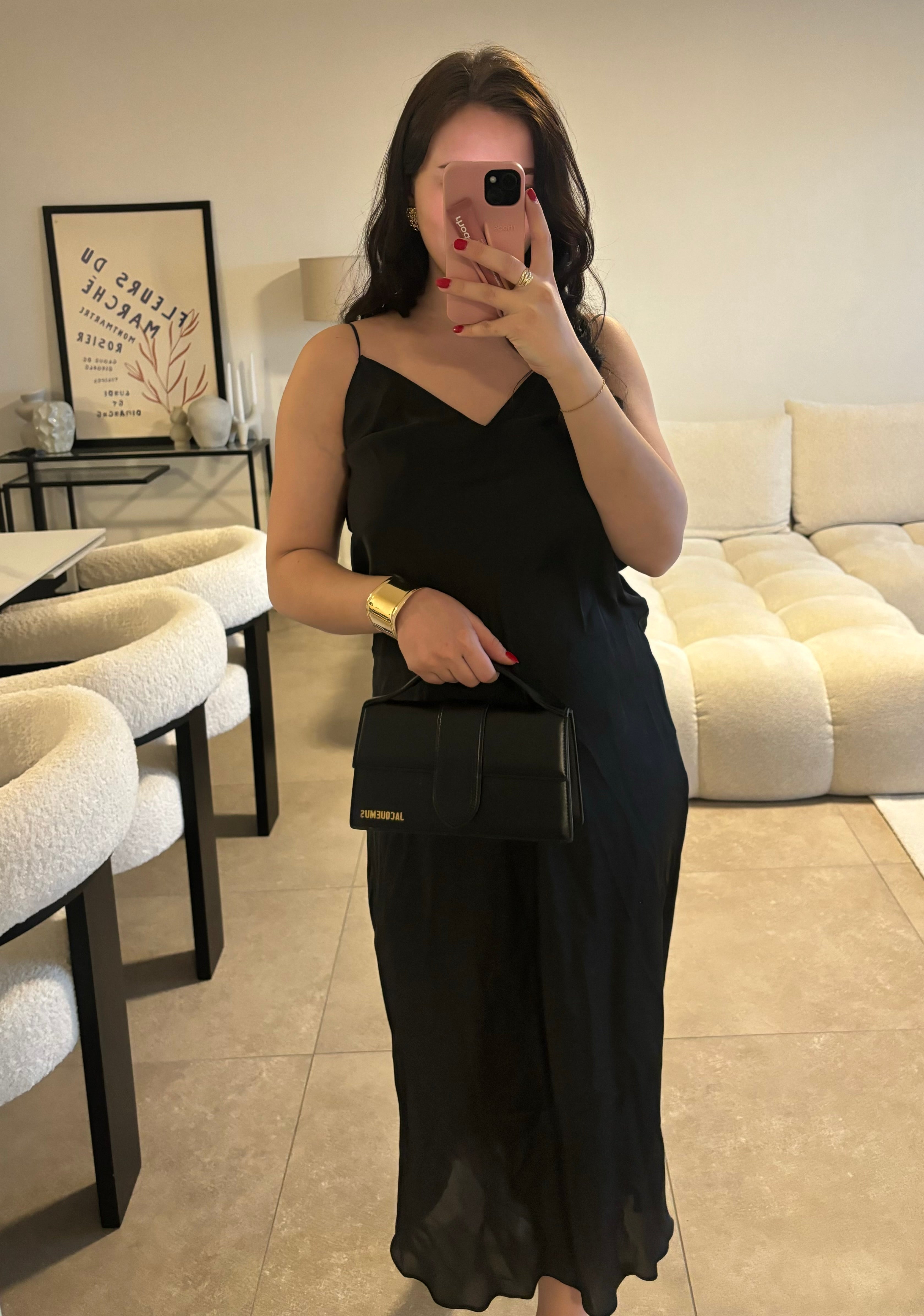 Robe satinée Zara taille M
