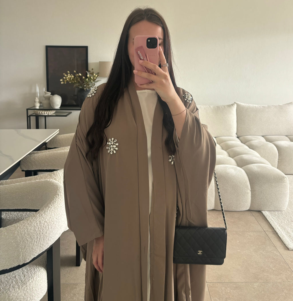 Kimono brun/beige taille unique