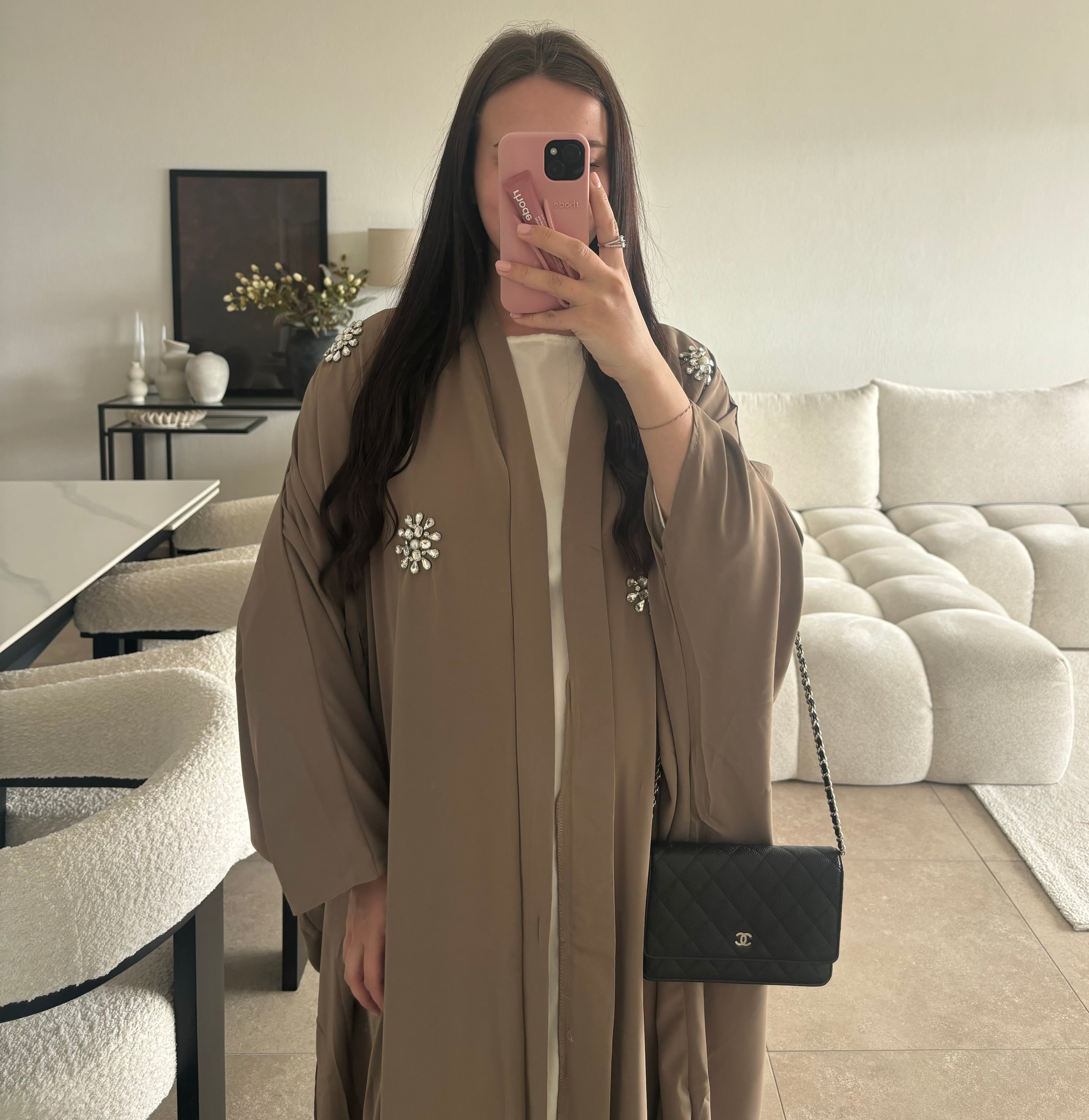 Kimono brun/beige taille unique