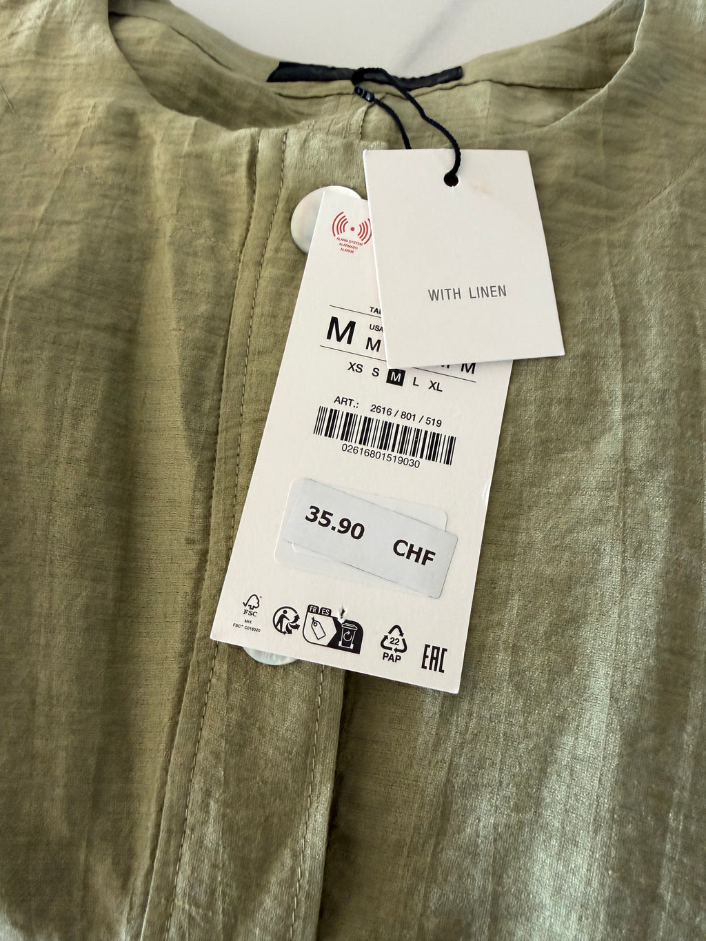 Blouse Zara taille M (neuve)