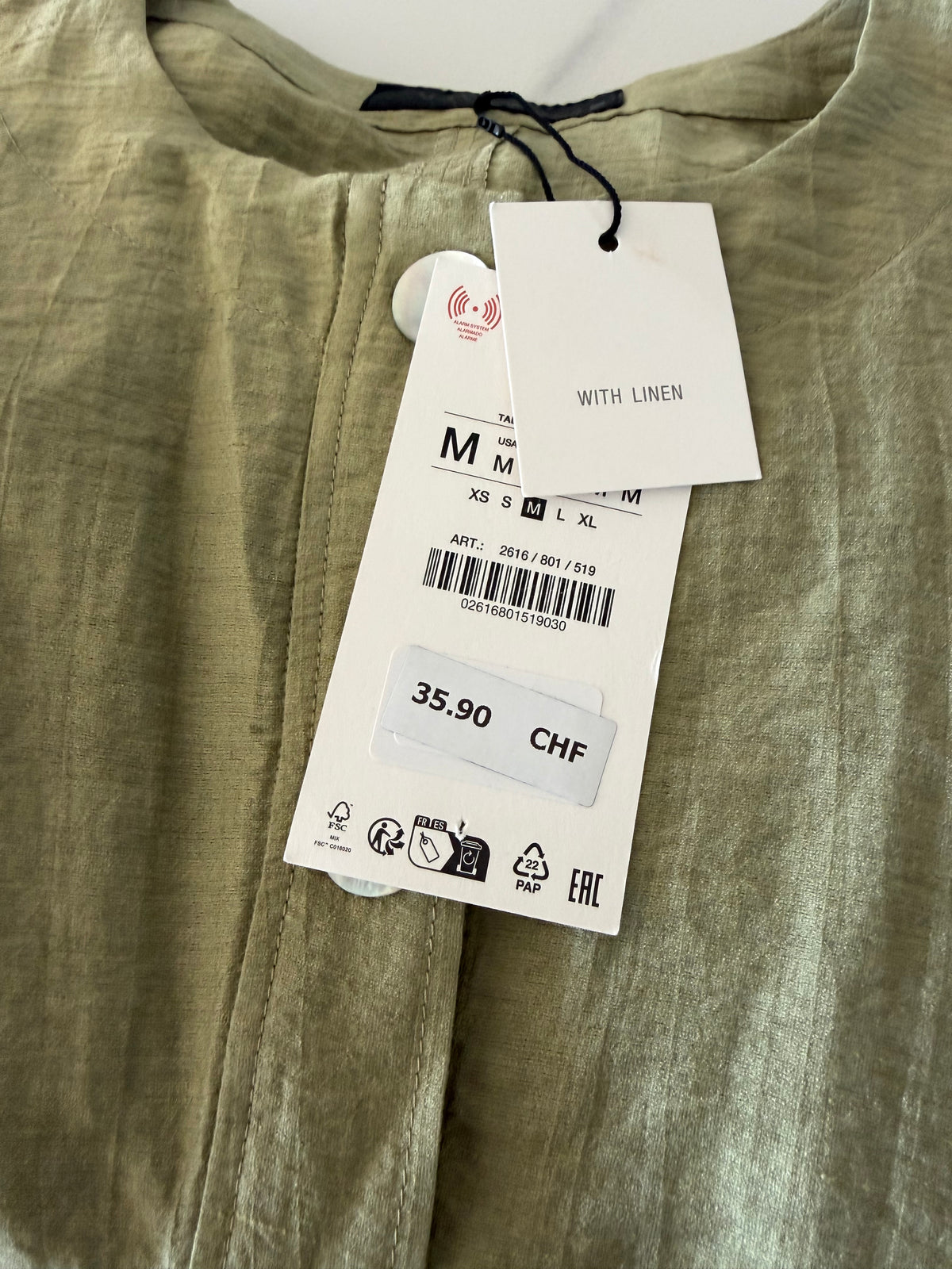 Blouse Zara taille M (neuve)