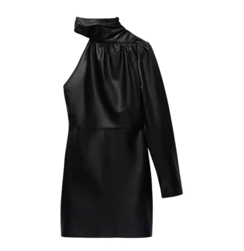 Robe en cuir Zara taille L (neuve)