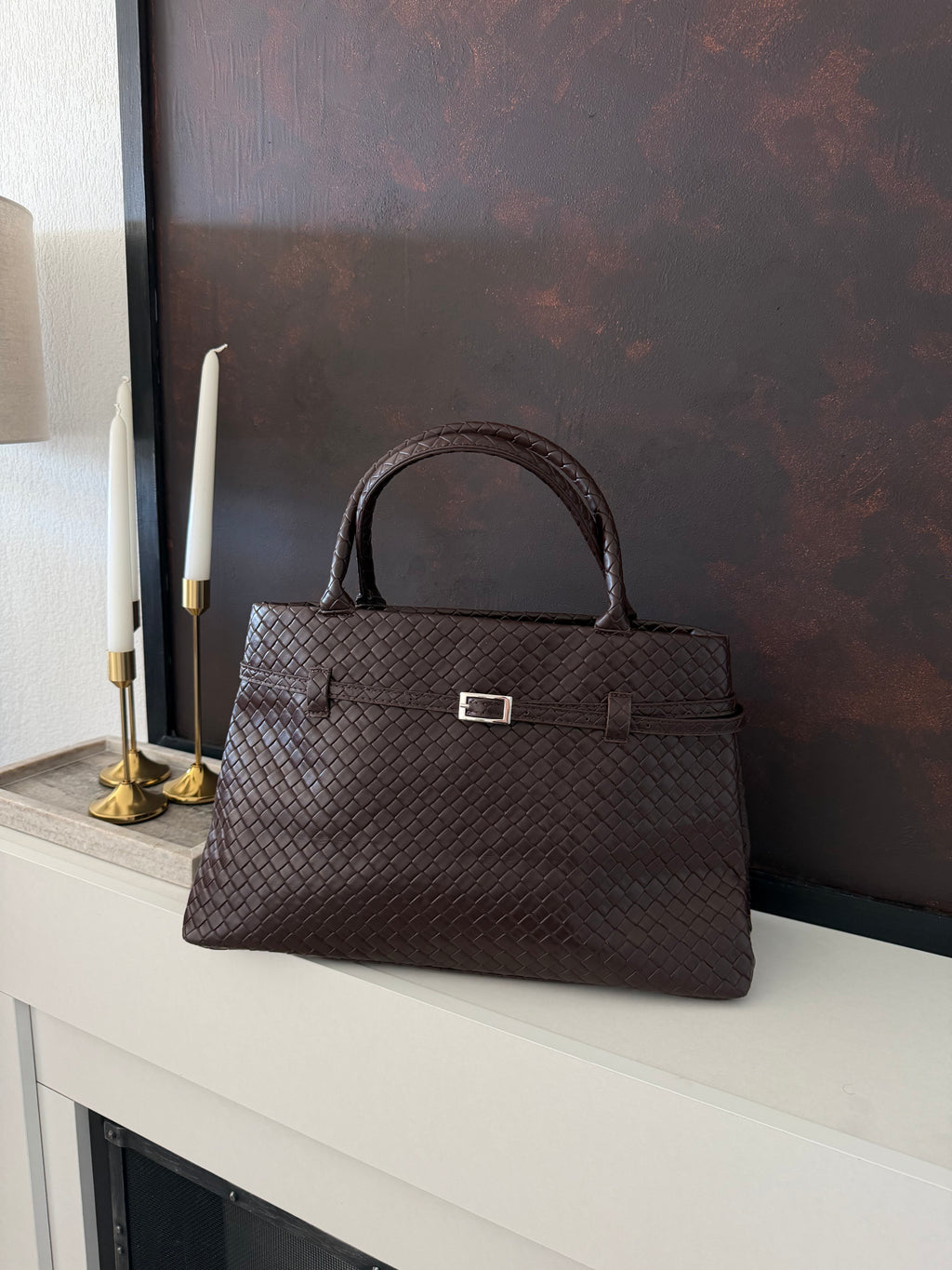 Sac à main marron
