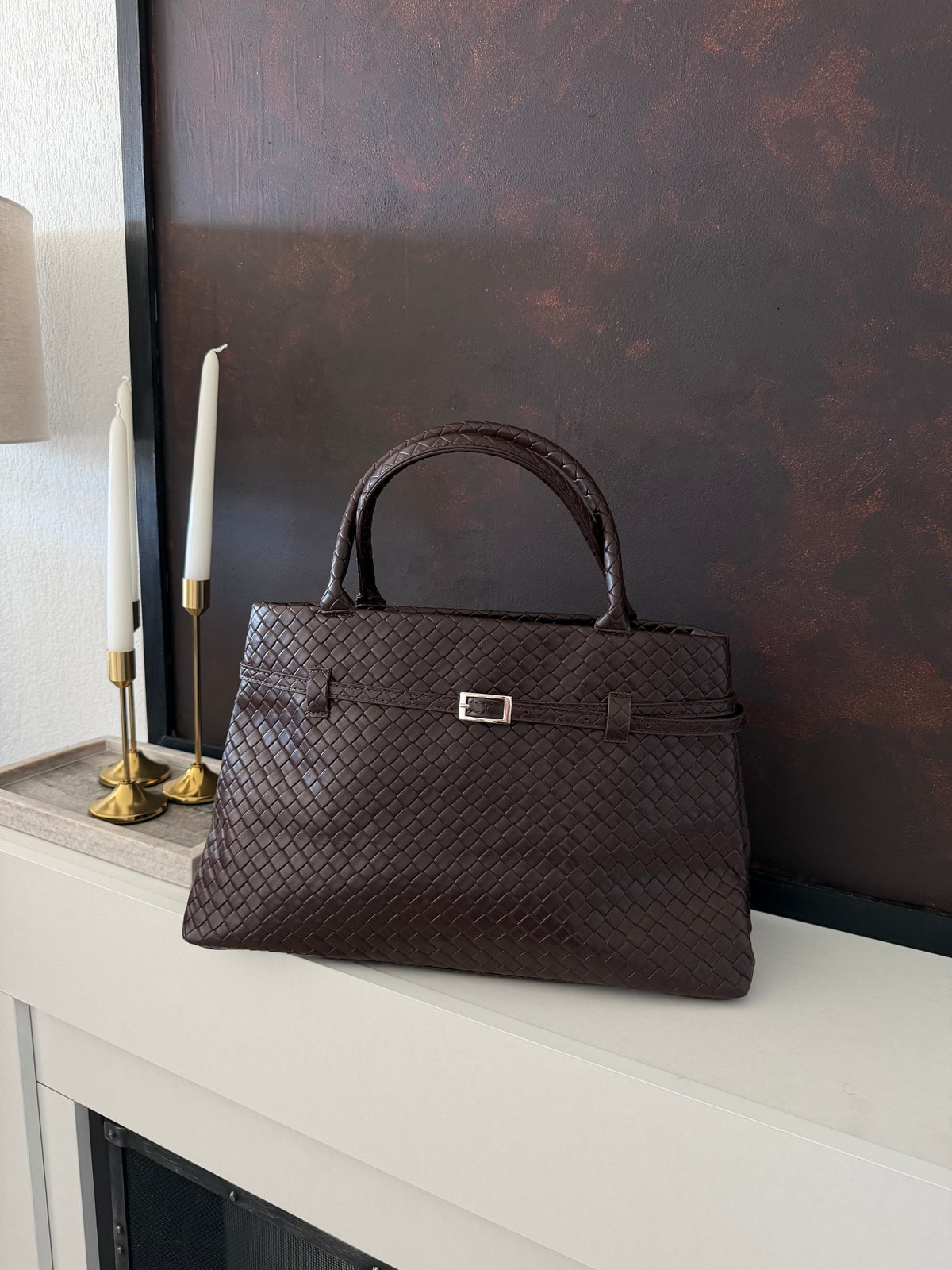 Sac à main marron