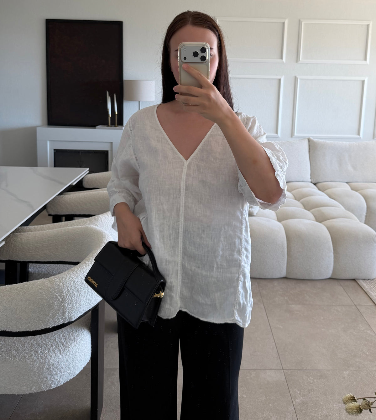 Blouse lin Zara taille S (taille grand)