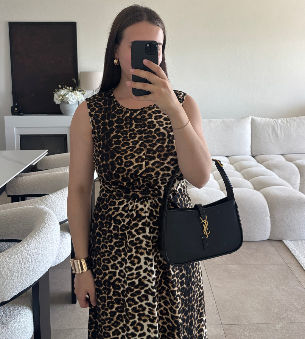 Robe léopard taille L
