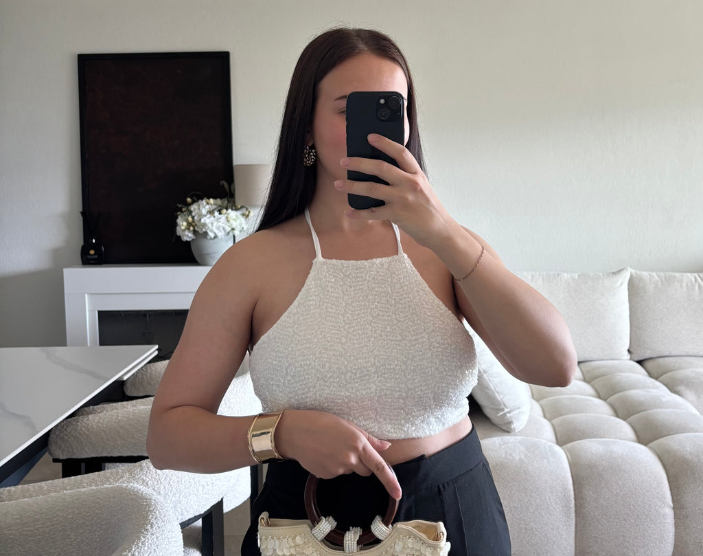 Haut à sequins taille unique