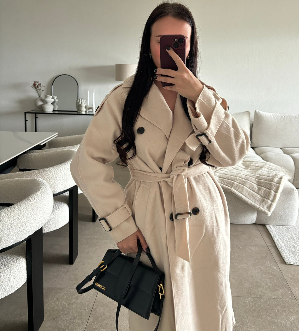 Manteau avec ceinture taille S/M
