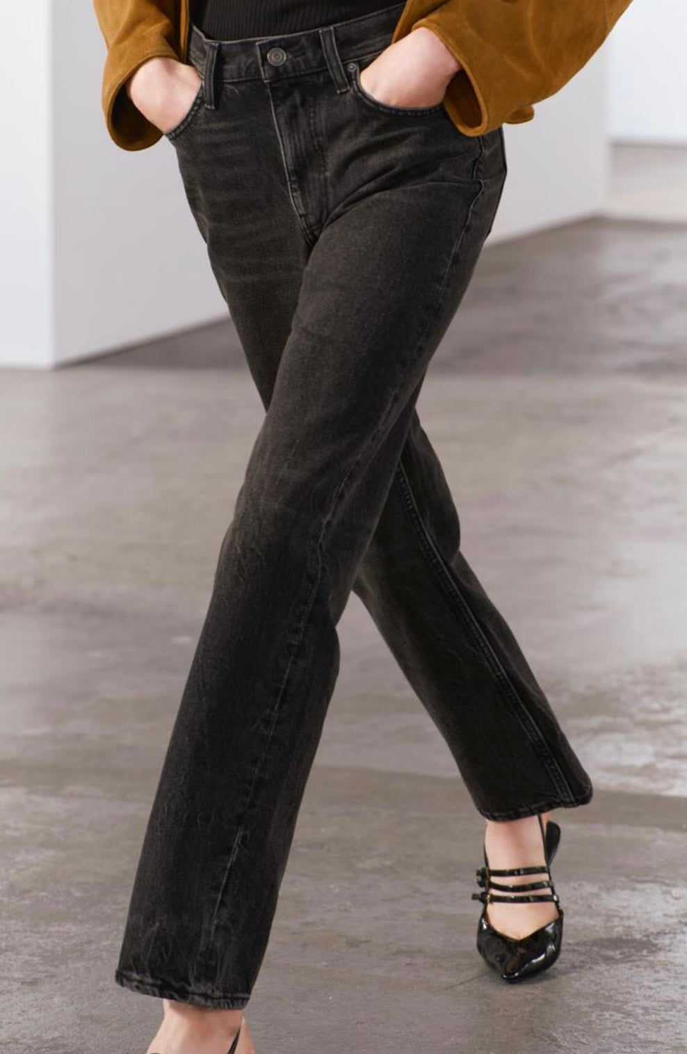 Jeans Zara taille 36 (taille haute)