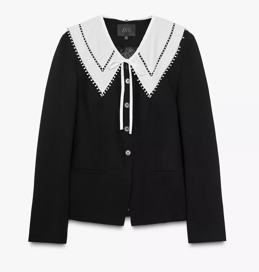 Blazer Zara taille M (le col peut être retiré)