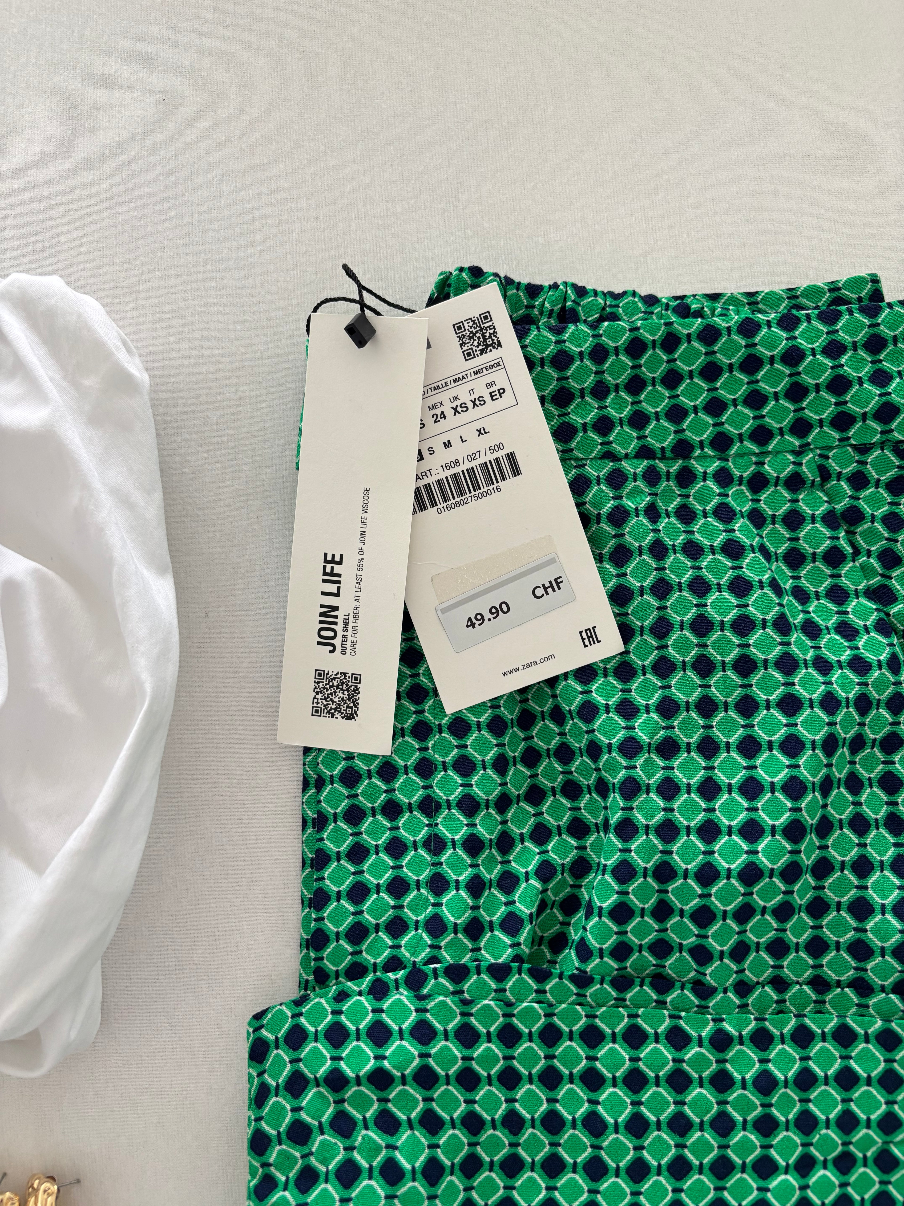Pantalon Zara taille XS (neuf) - taille haute & coupe droite