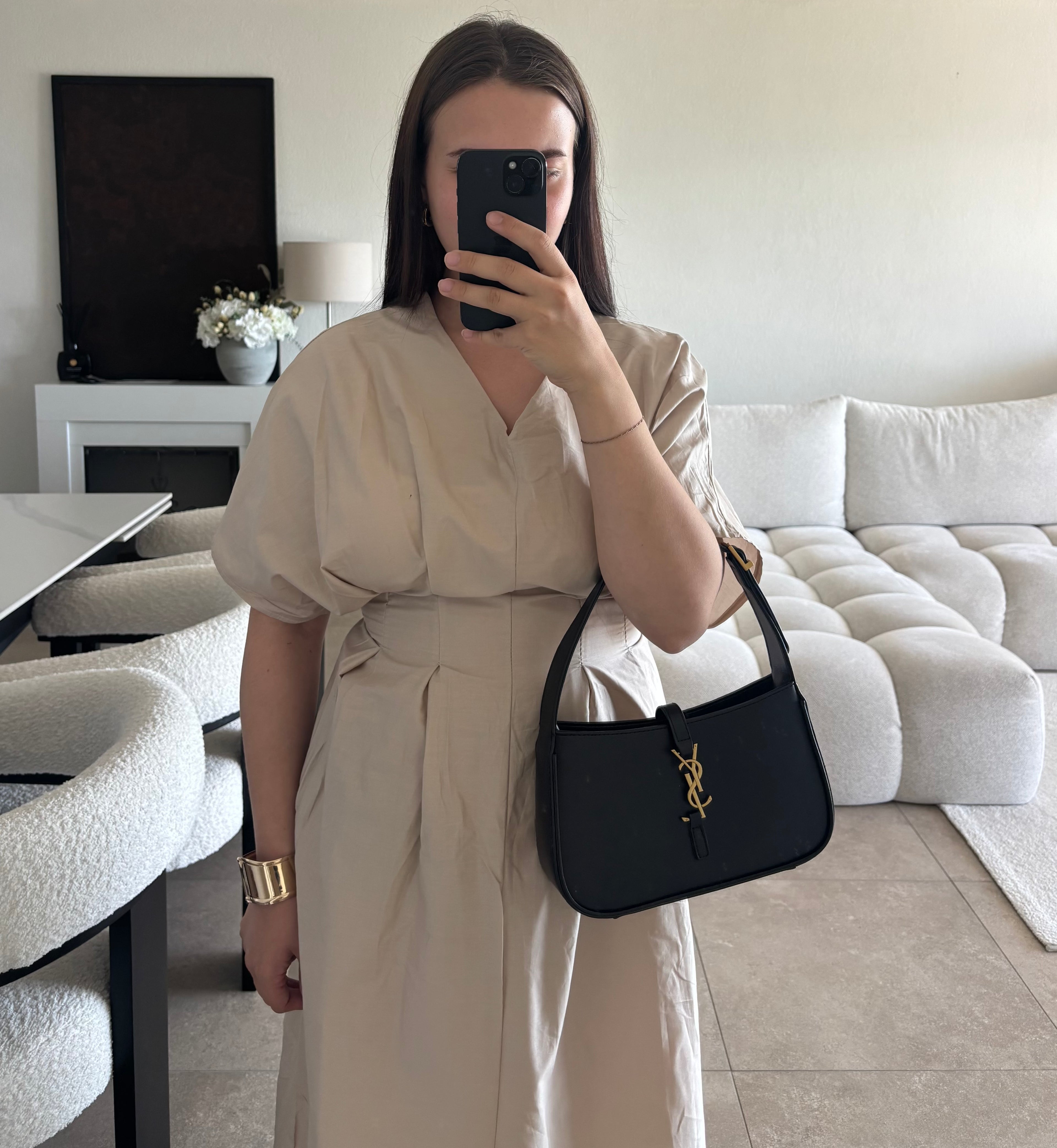 Robe taille unique, se noue au dos