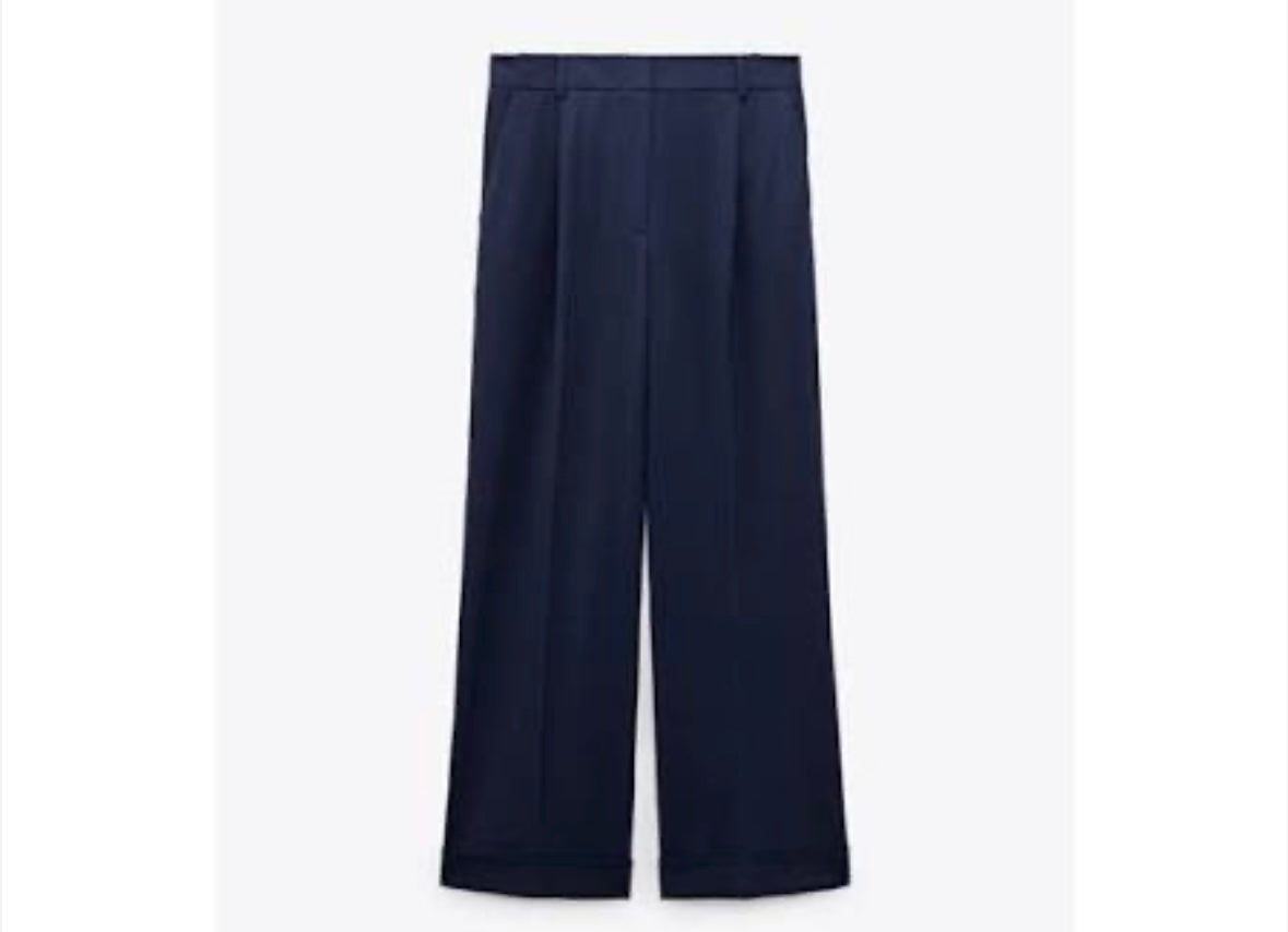 Pantalon bleu foncé Zara taille XS