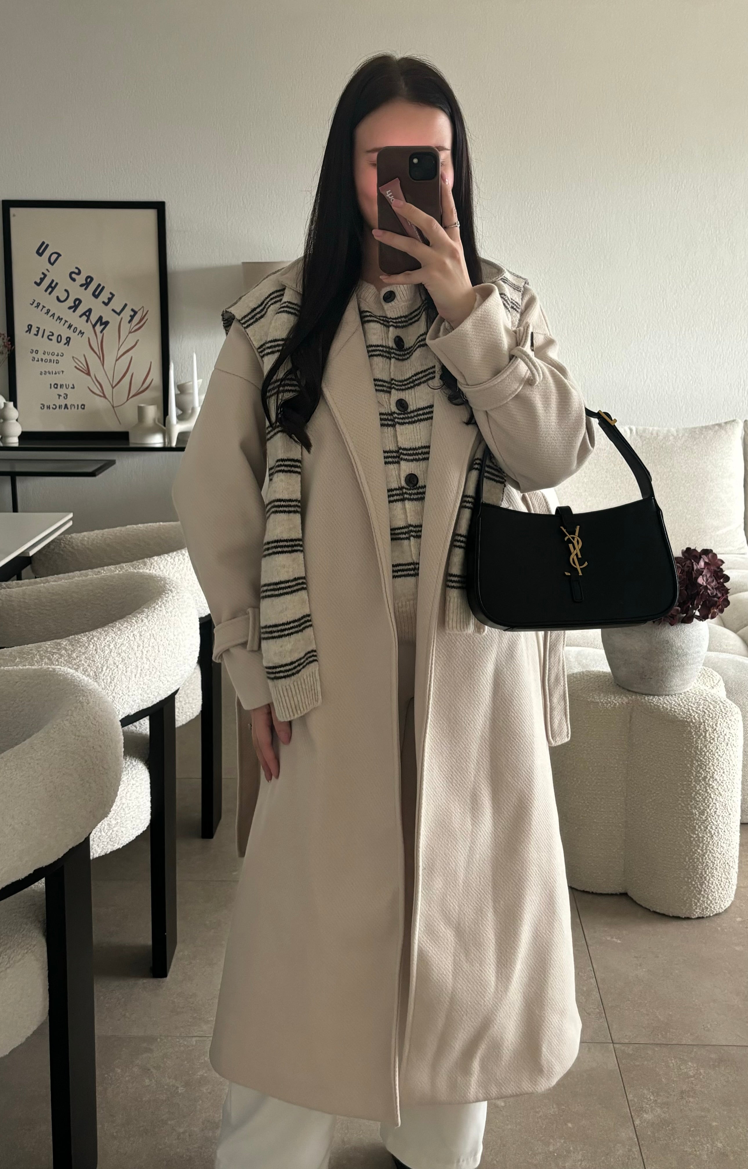 Manteau beige taille unique