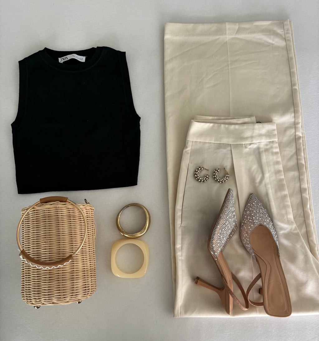 Haut vert foncé Zara taille S