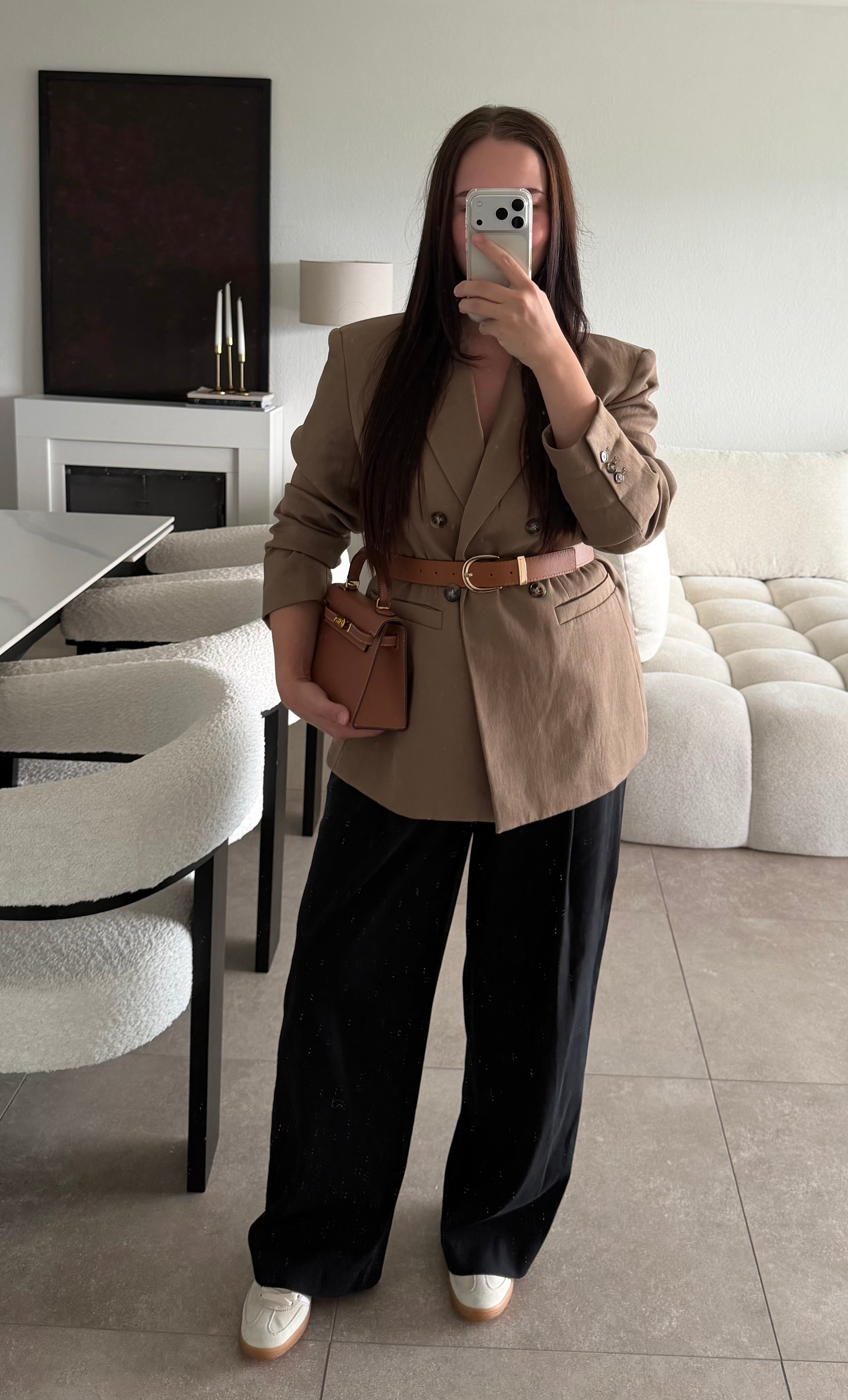 Pantalon Zara taille M (taille haute&coupe droite) - taille grand