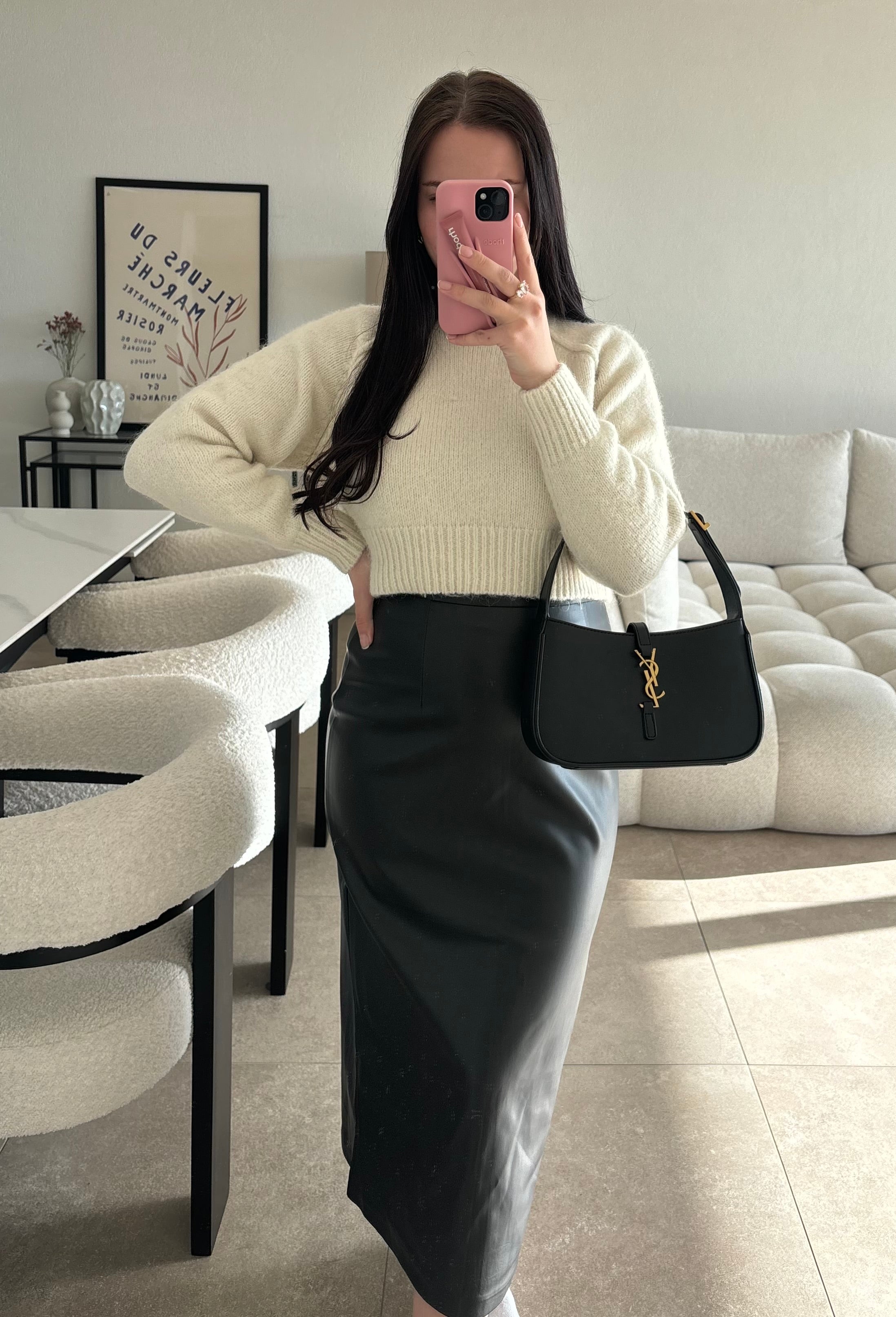 Jupe en similicuir taille M/L