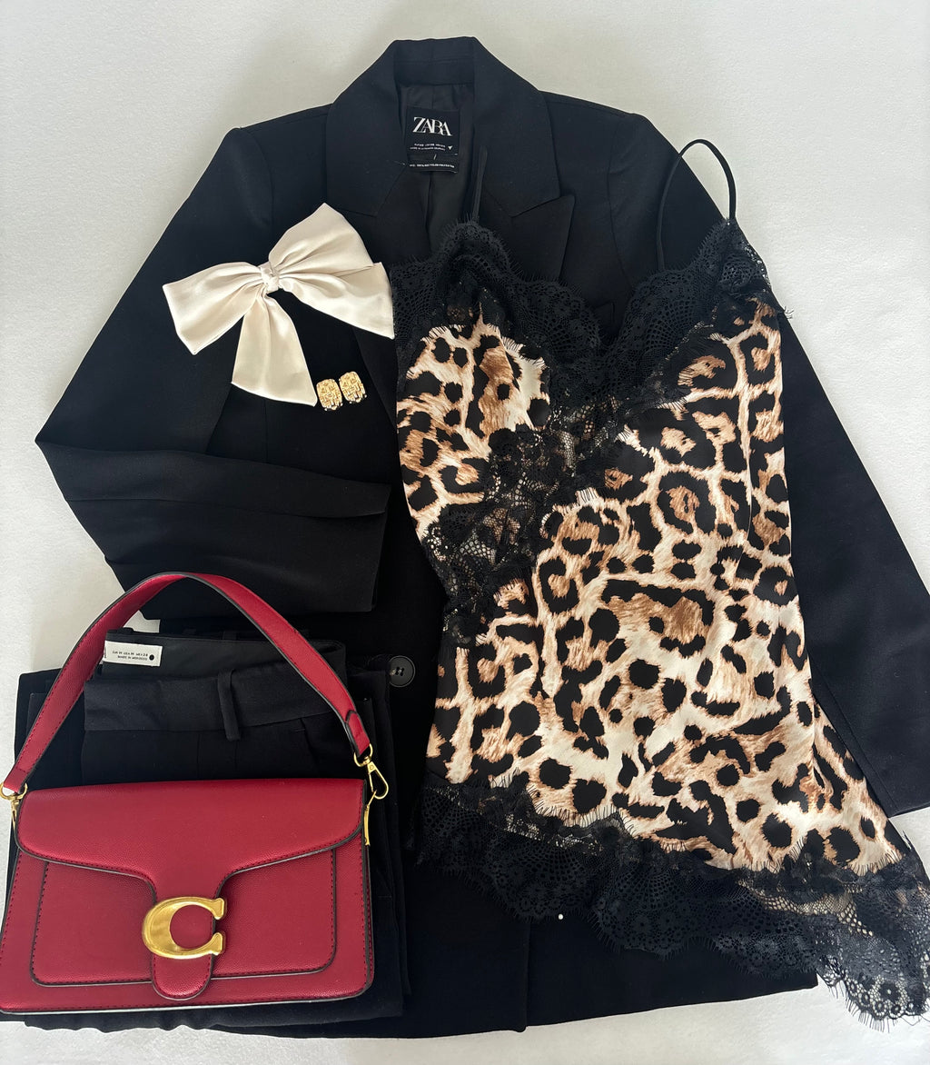 Haut avec dentelle taille unique