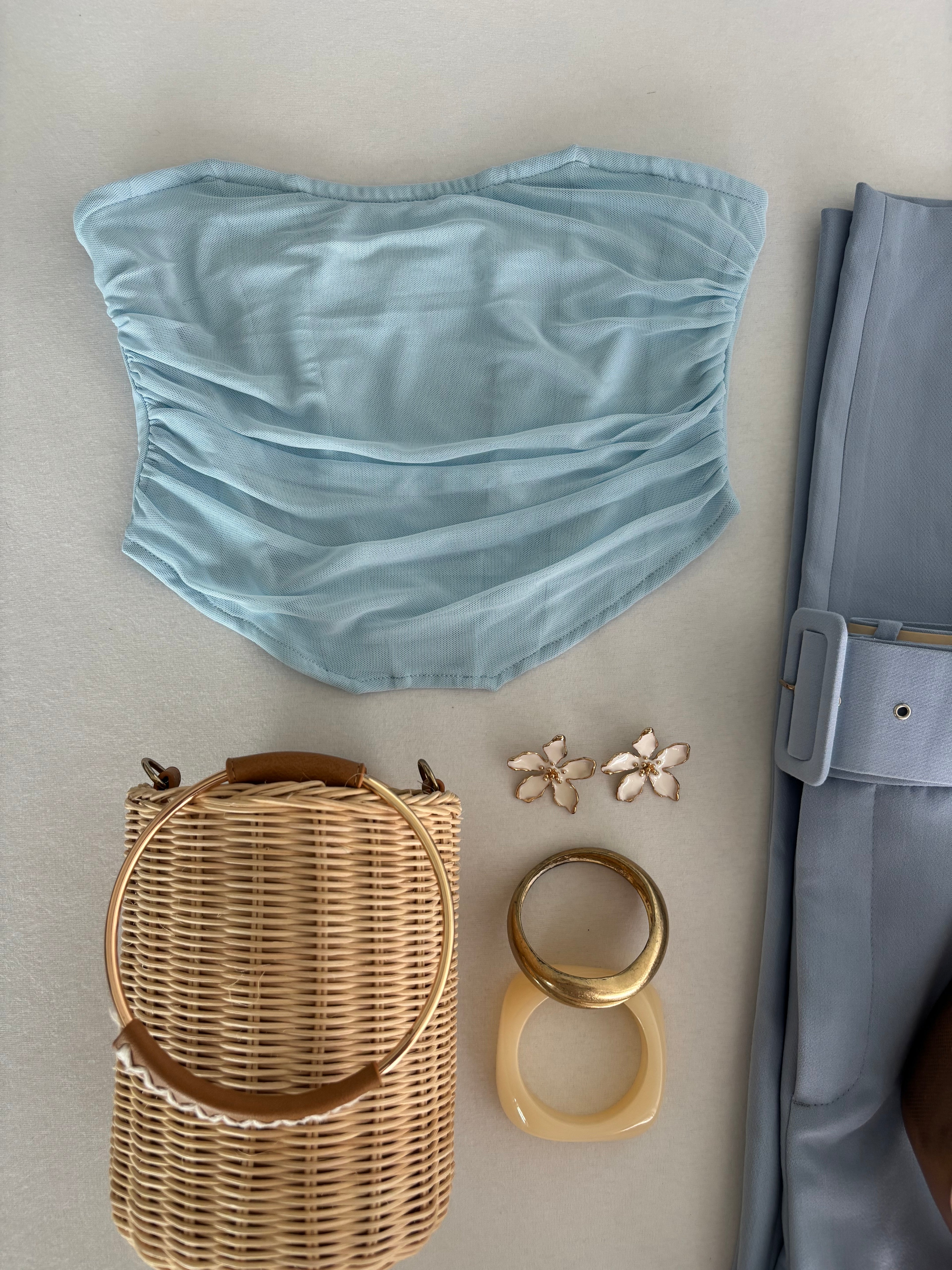 Bustier bleu taille S/M