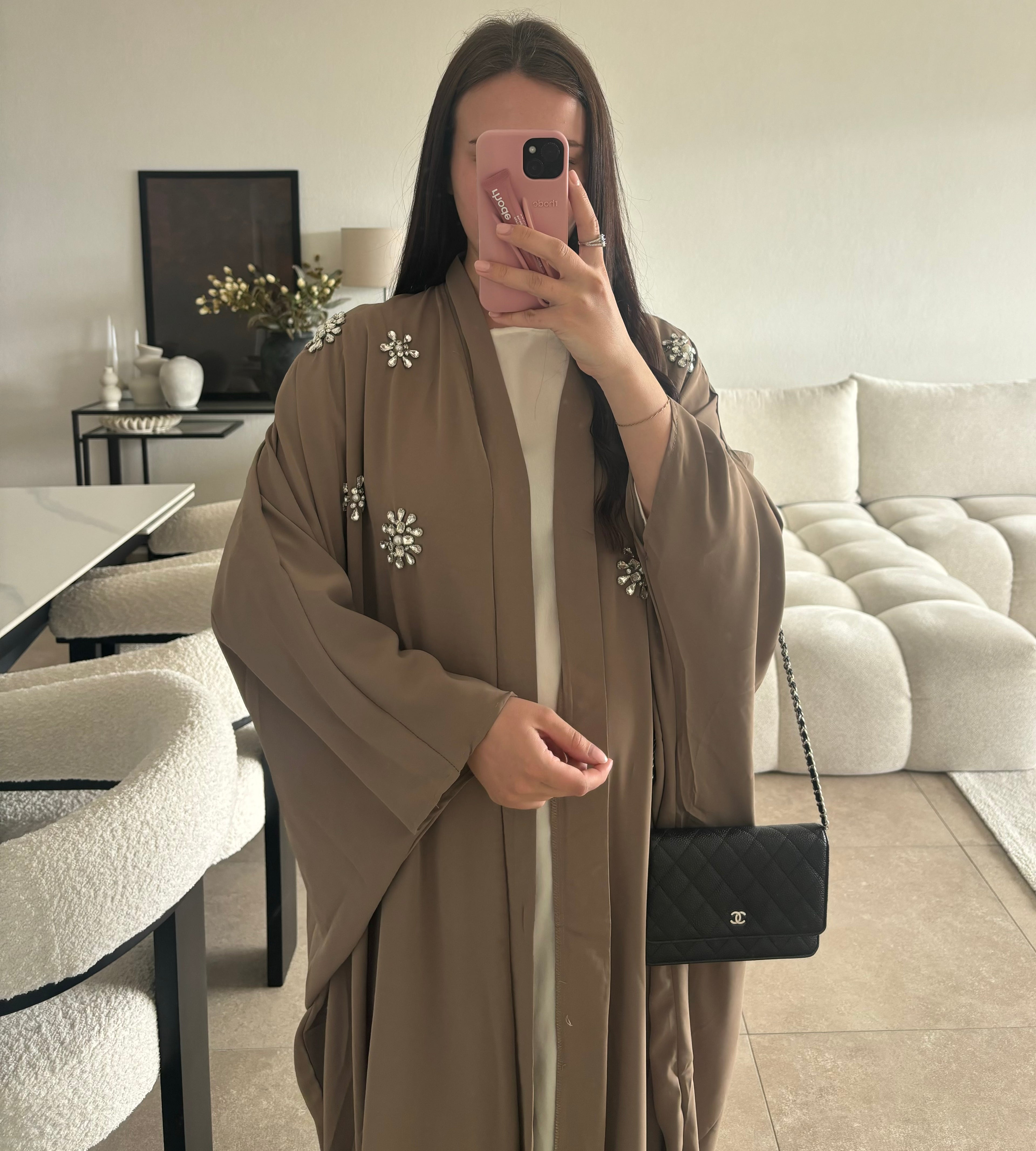 Kimono brun/beige taille unique