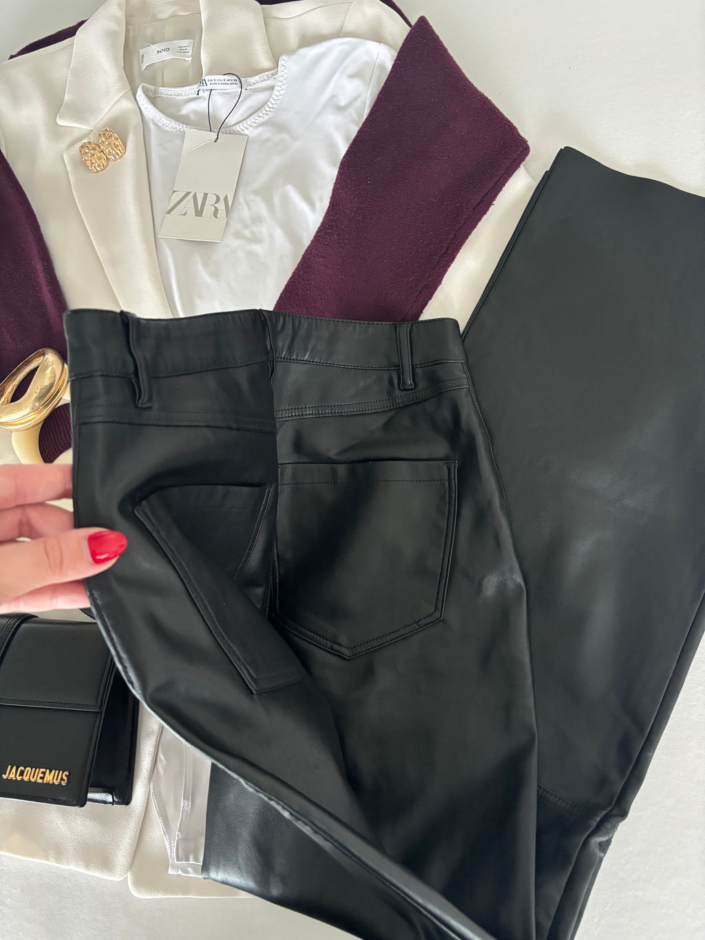 Pantalon en similicuir taille 36