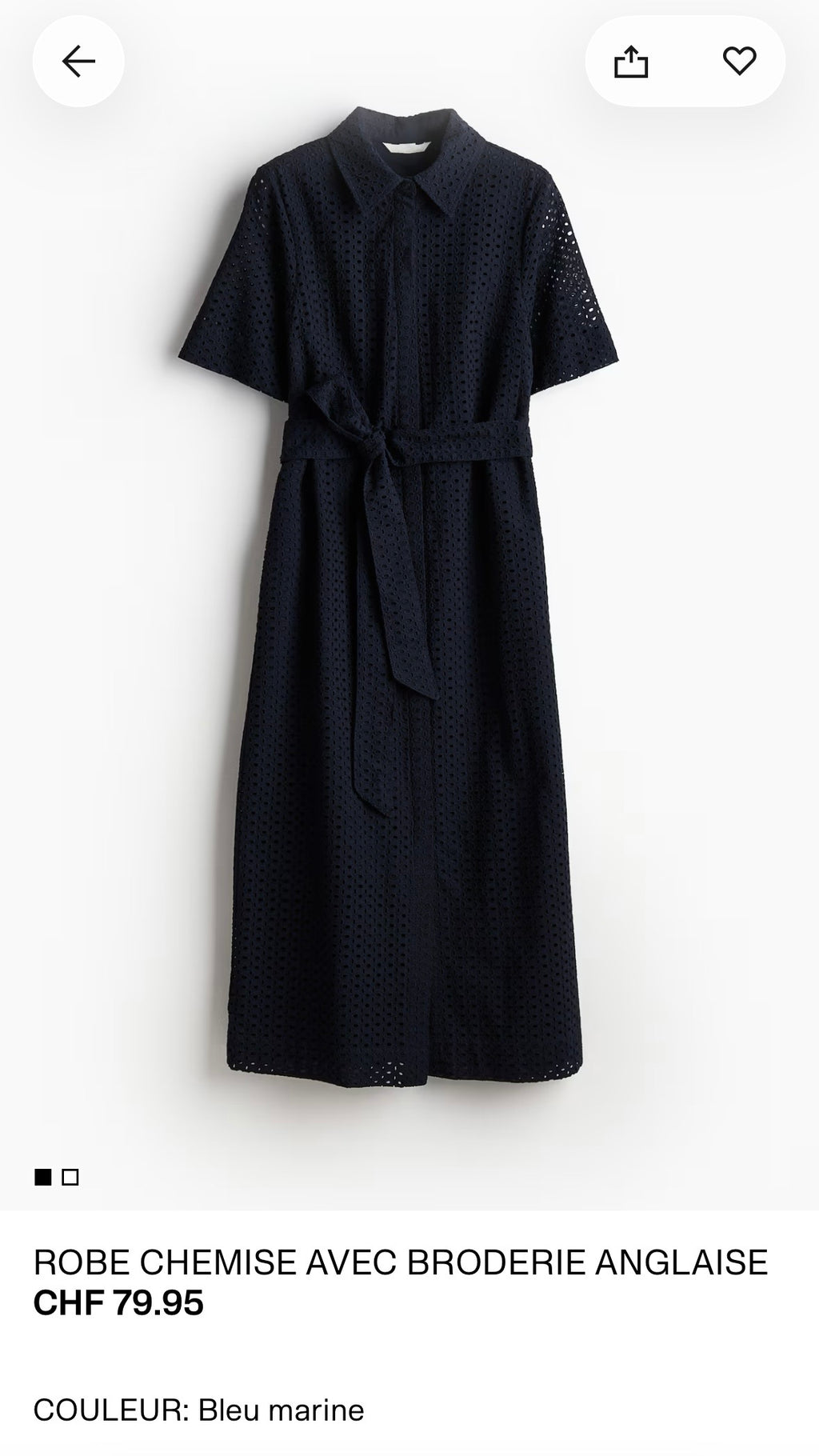 Robe H&M taille XS