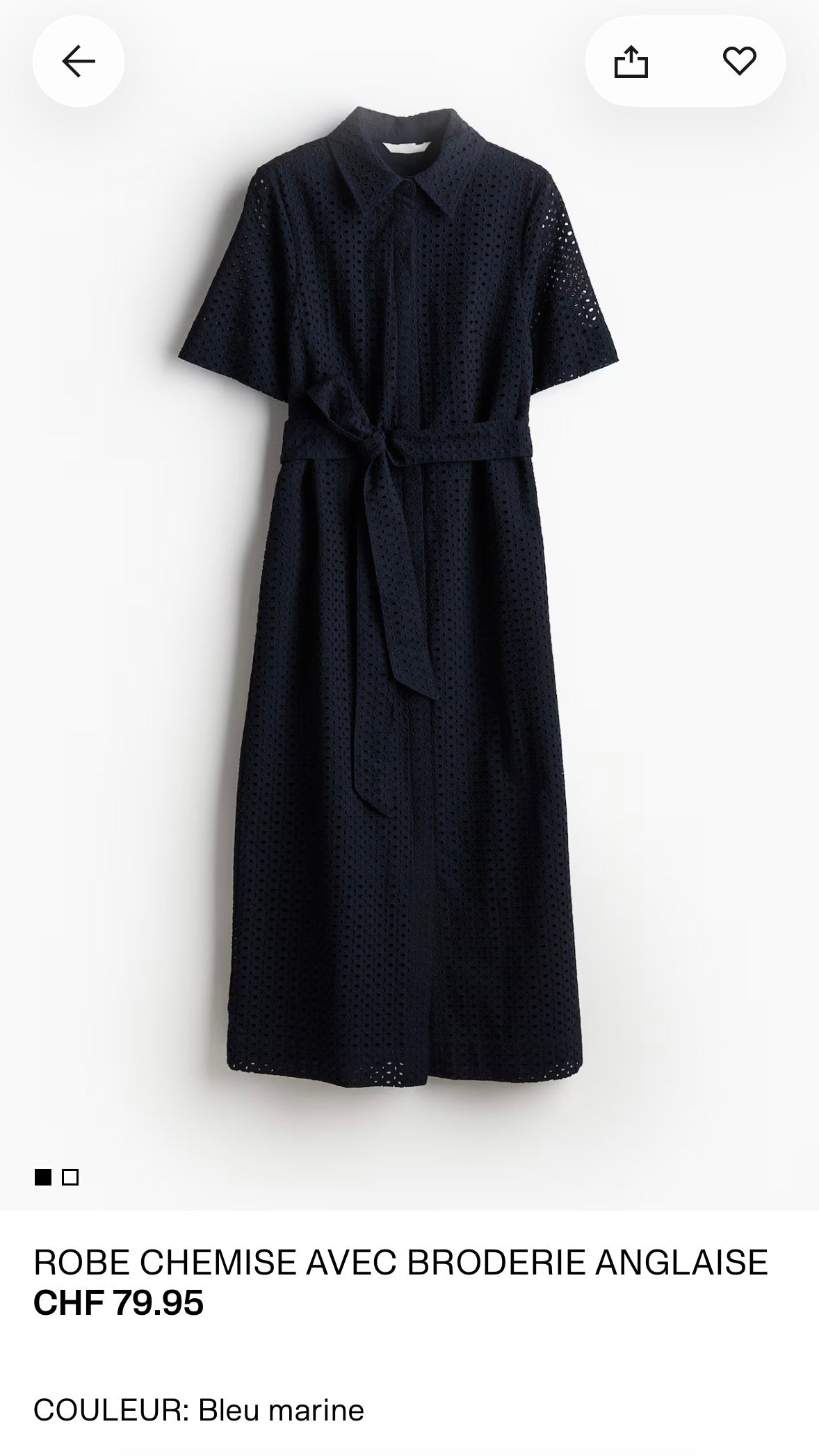 Robe H&M taille XS