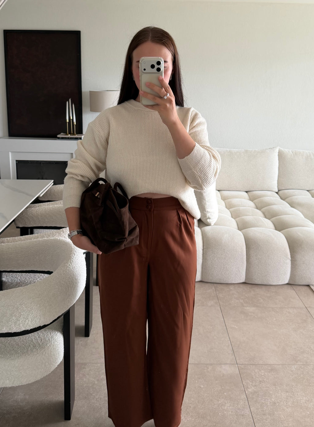 Pantalon brun taille M