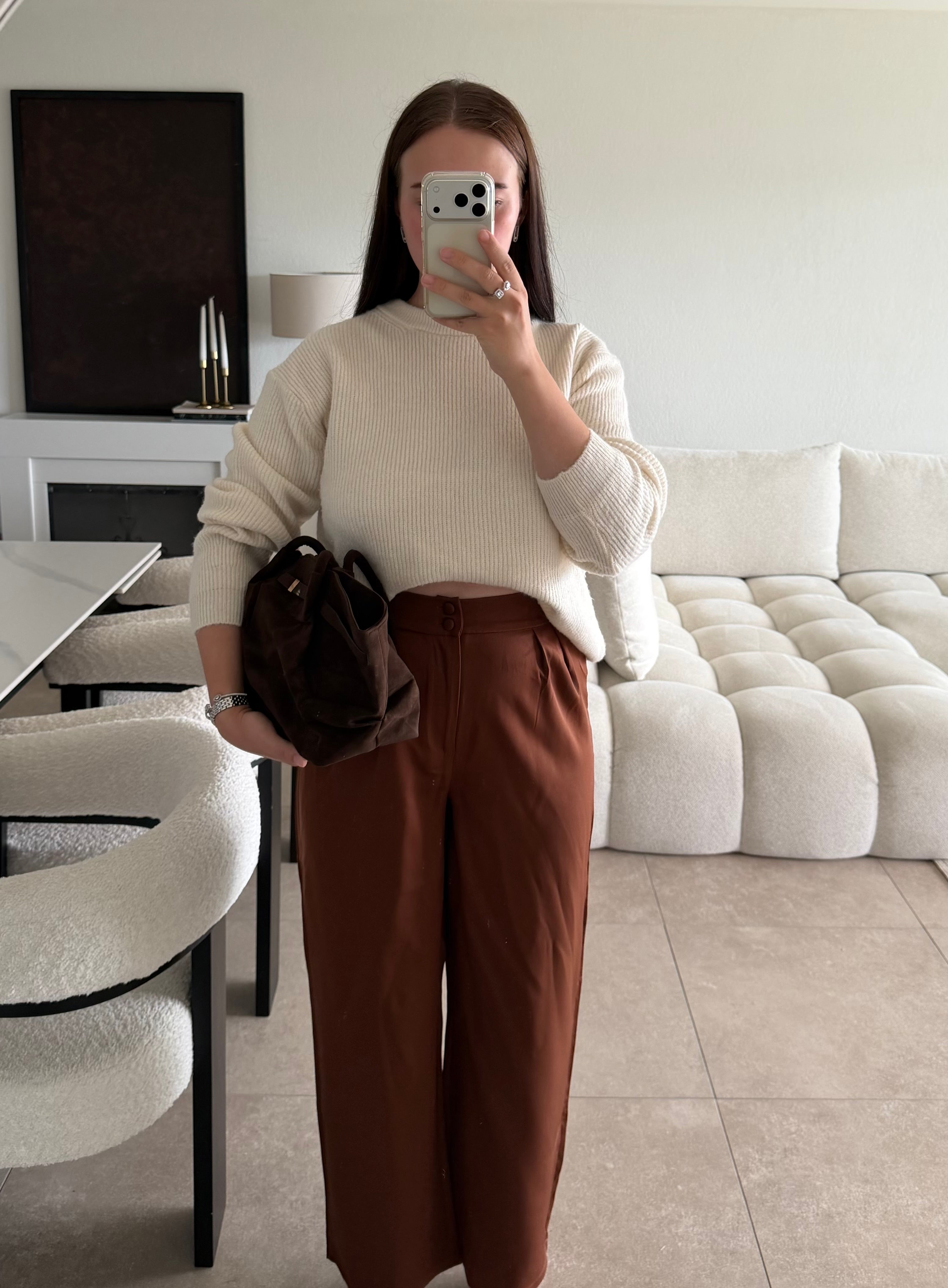 Pantalon brun taille M