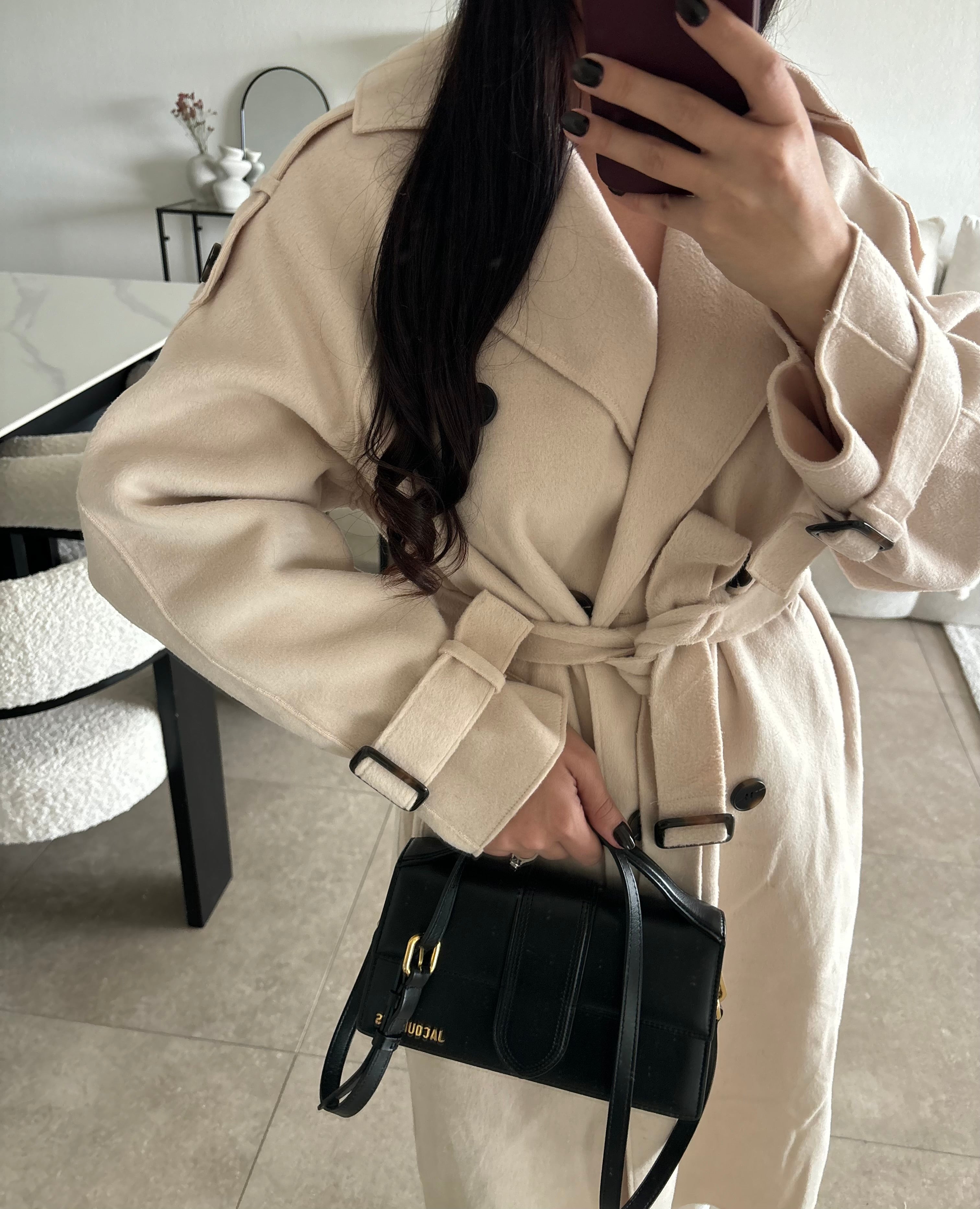 Manteau avec ceinture taille S/M