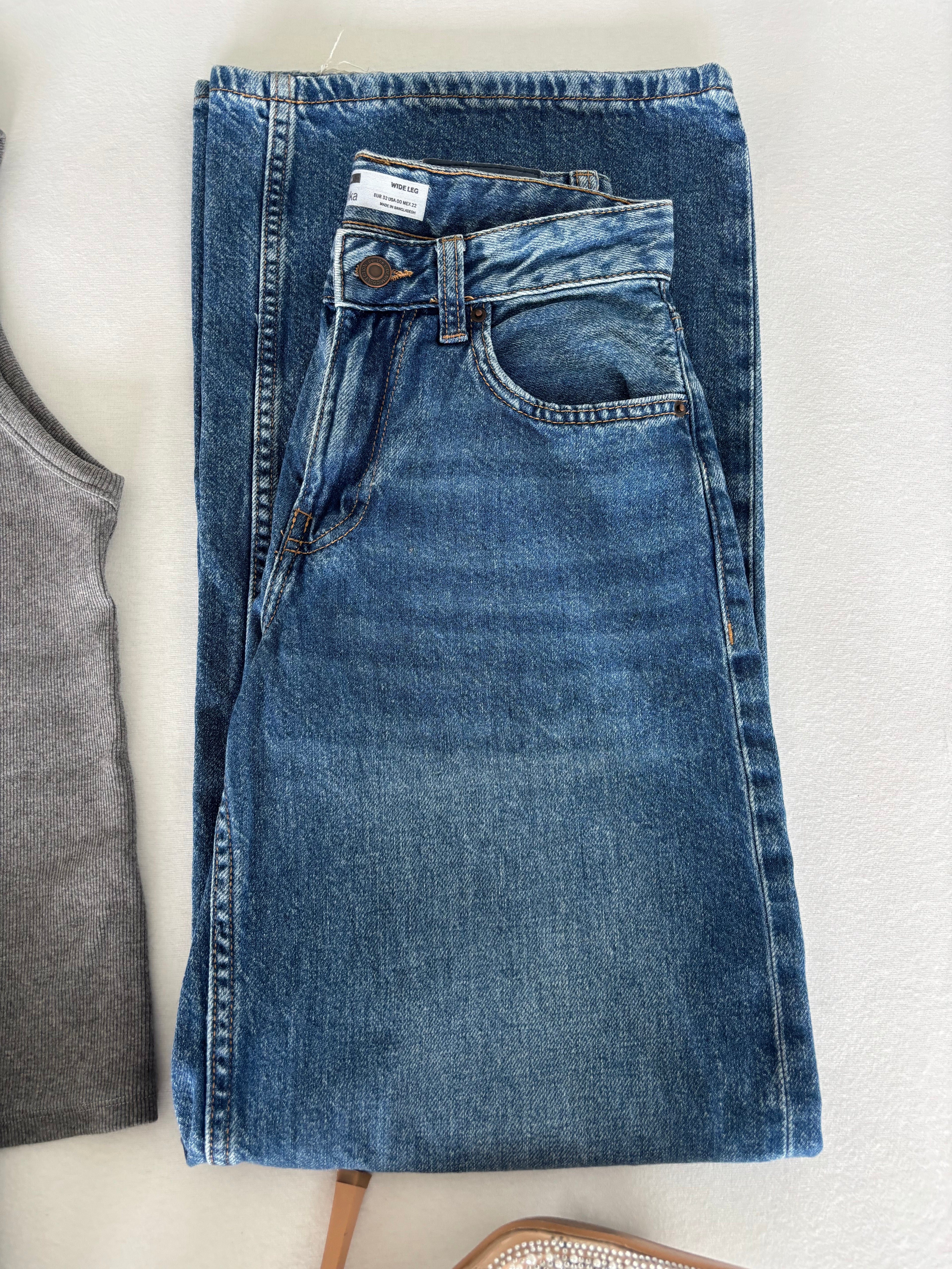 Jeans Bershka WIDE LEG taille 32