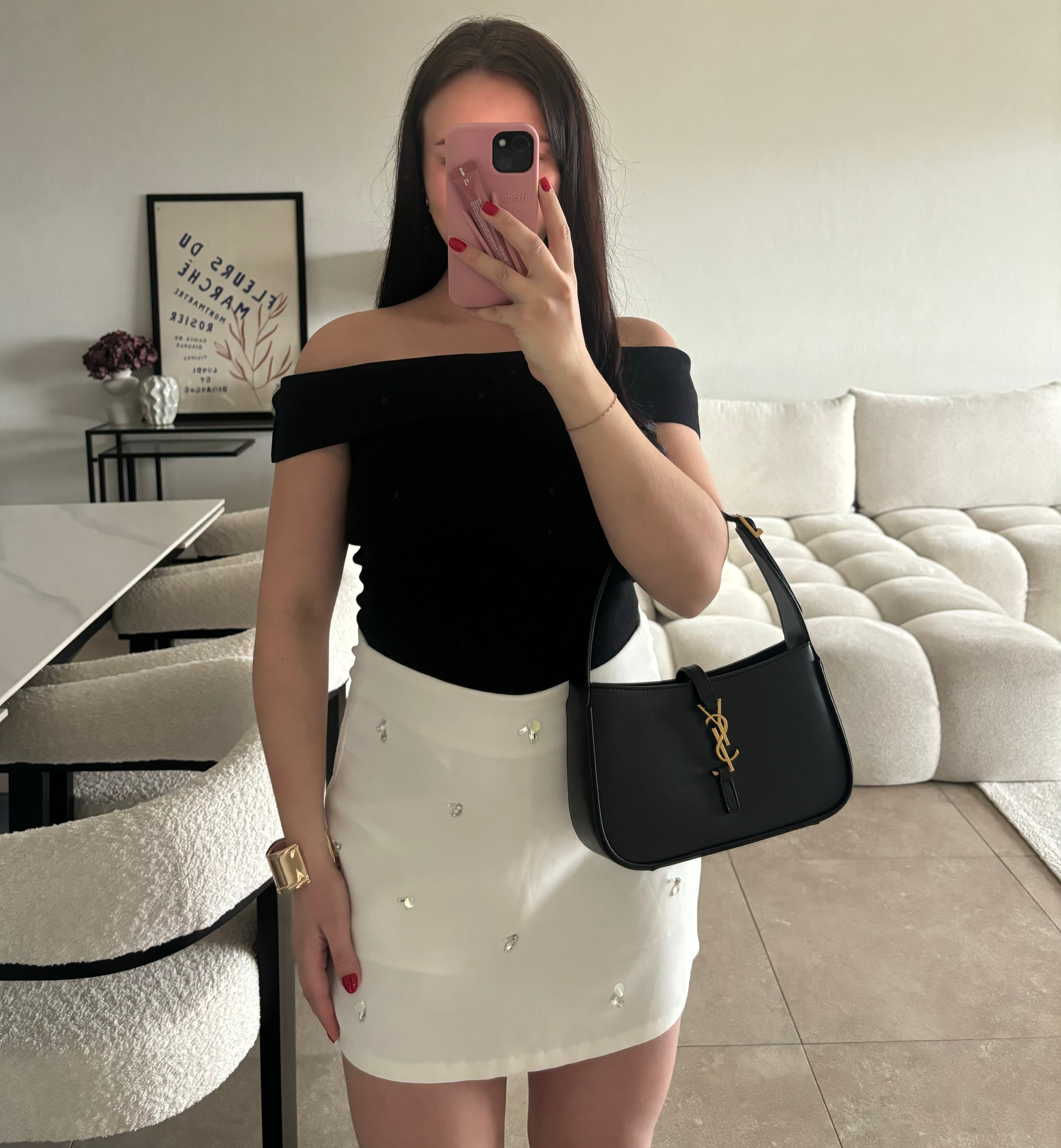 Haut Zara noir taille S