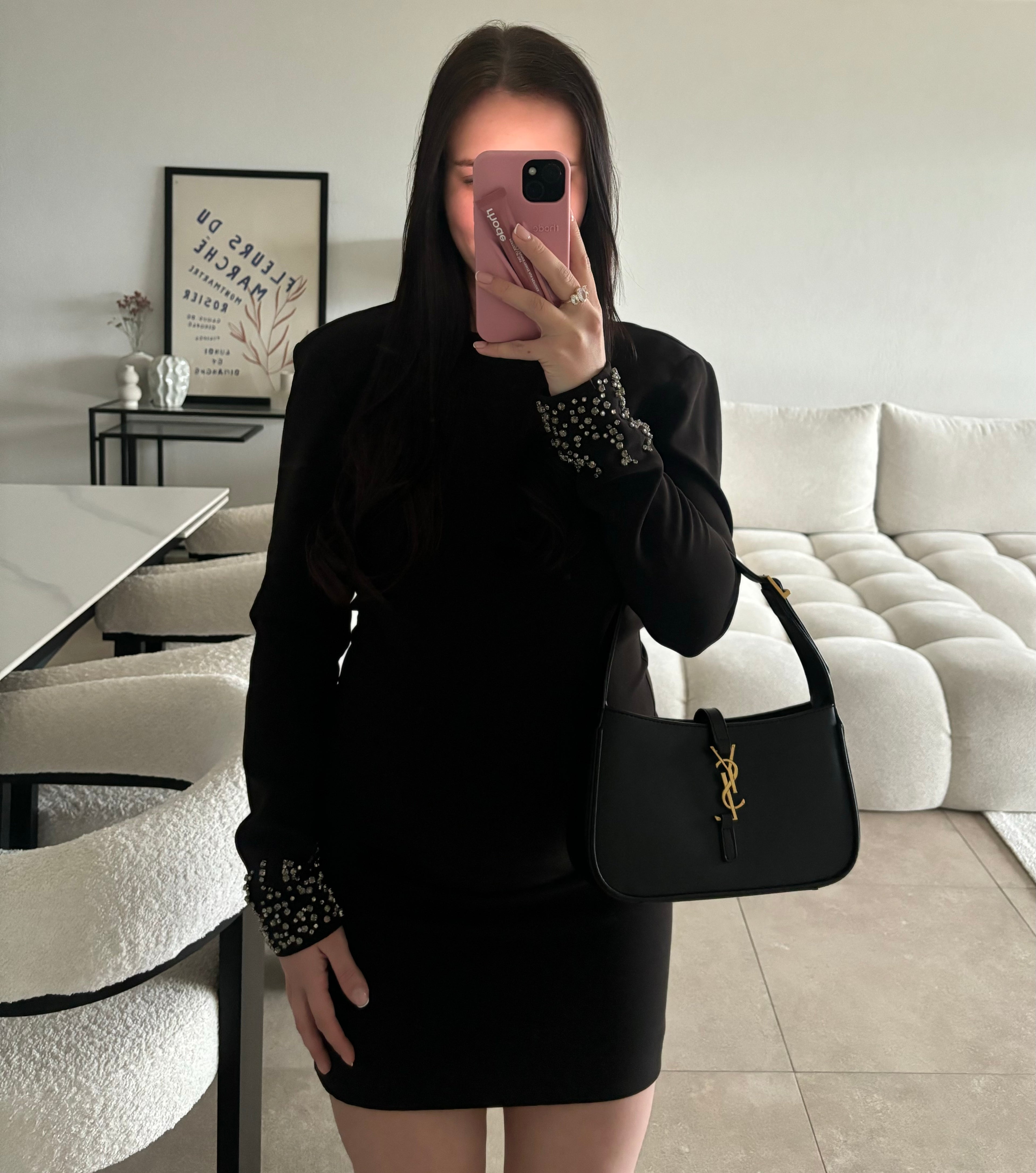 Robe noire avec strass H&M taille 36