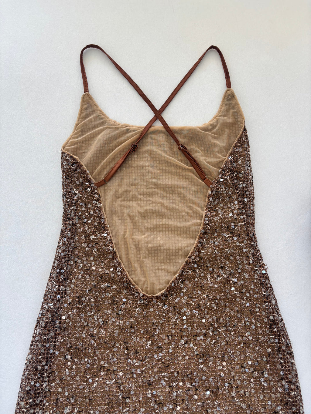 Robe à sequins doublée taille S/M