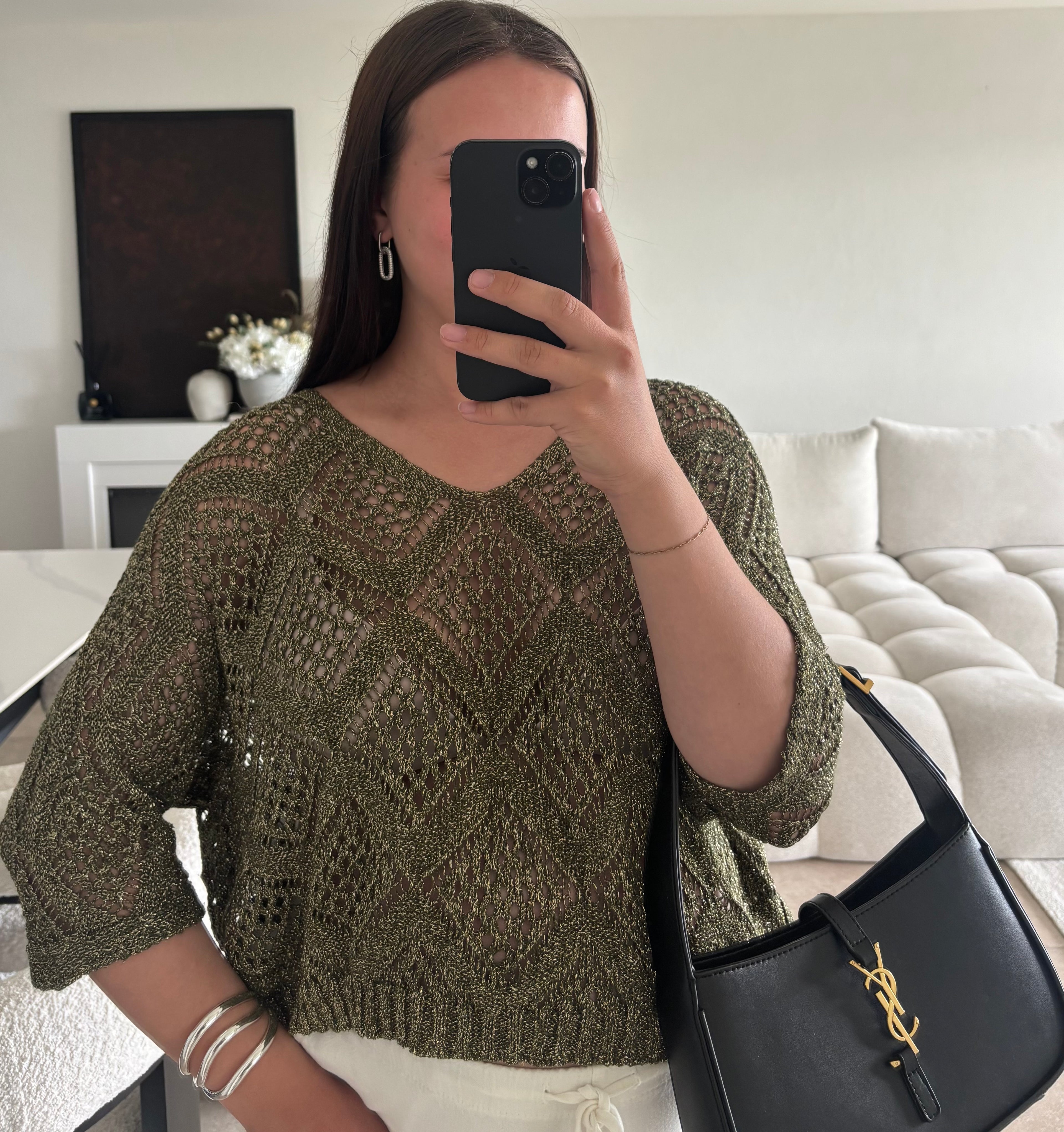 Haut pailletté taille M