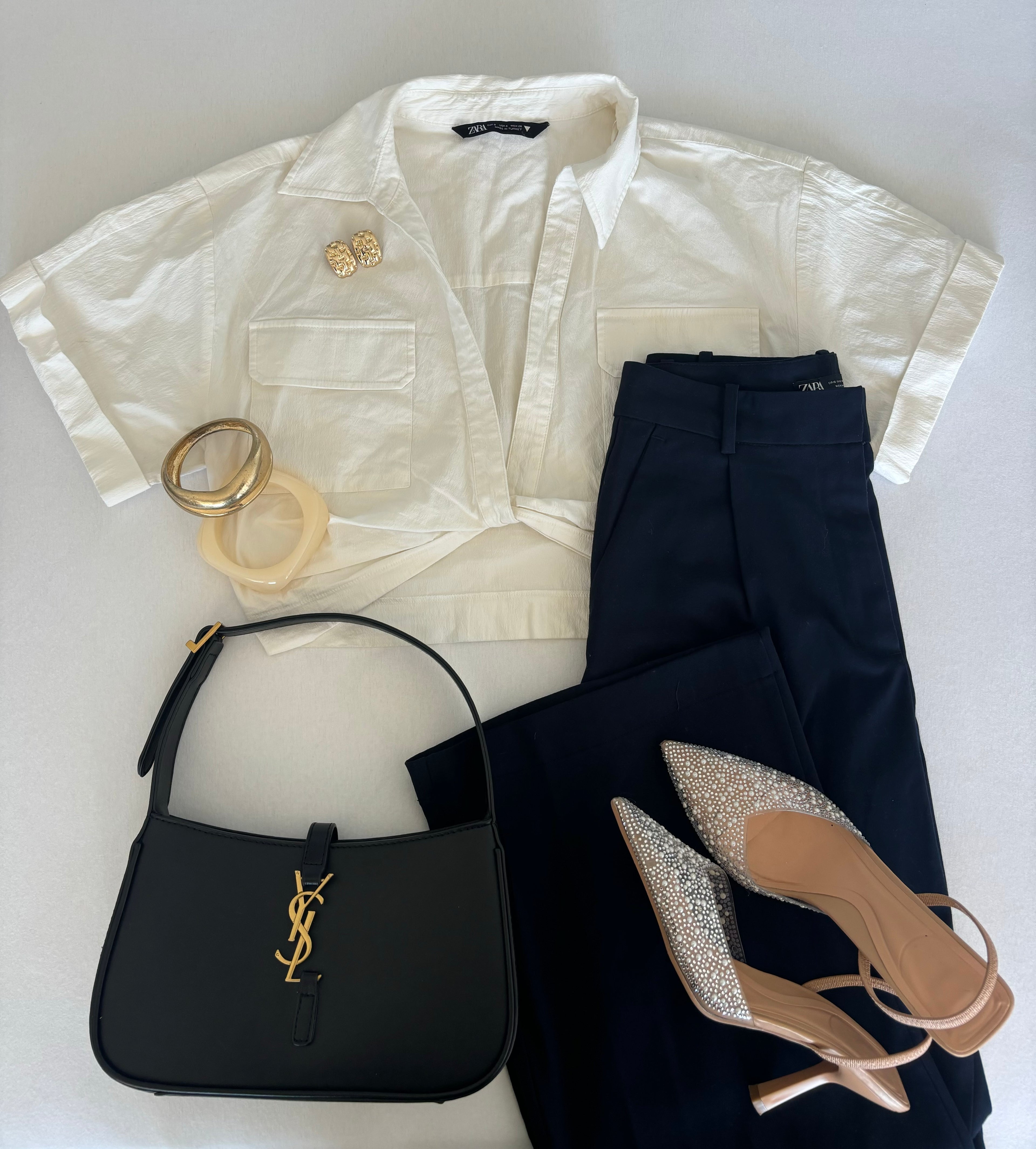 Pantalon bleu foncé Zara taille XS
