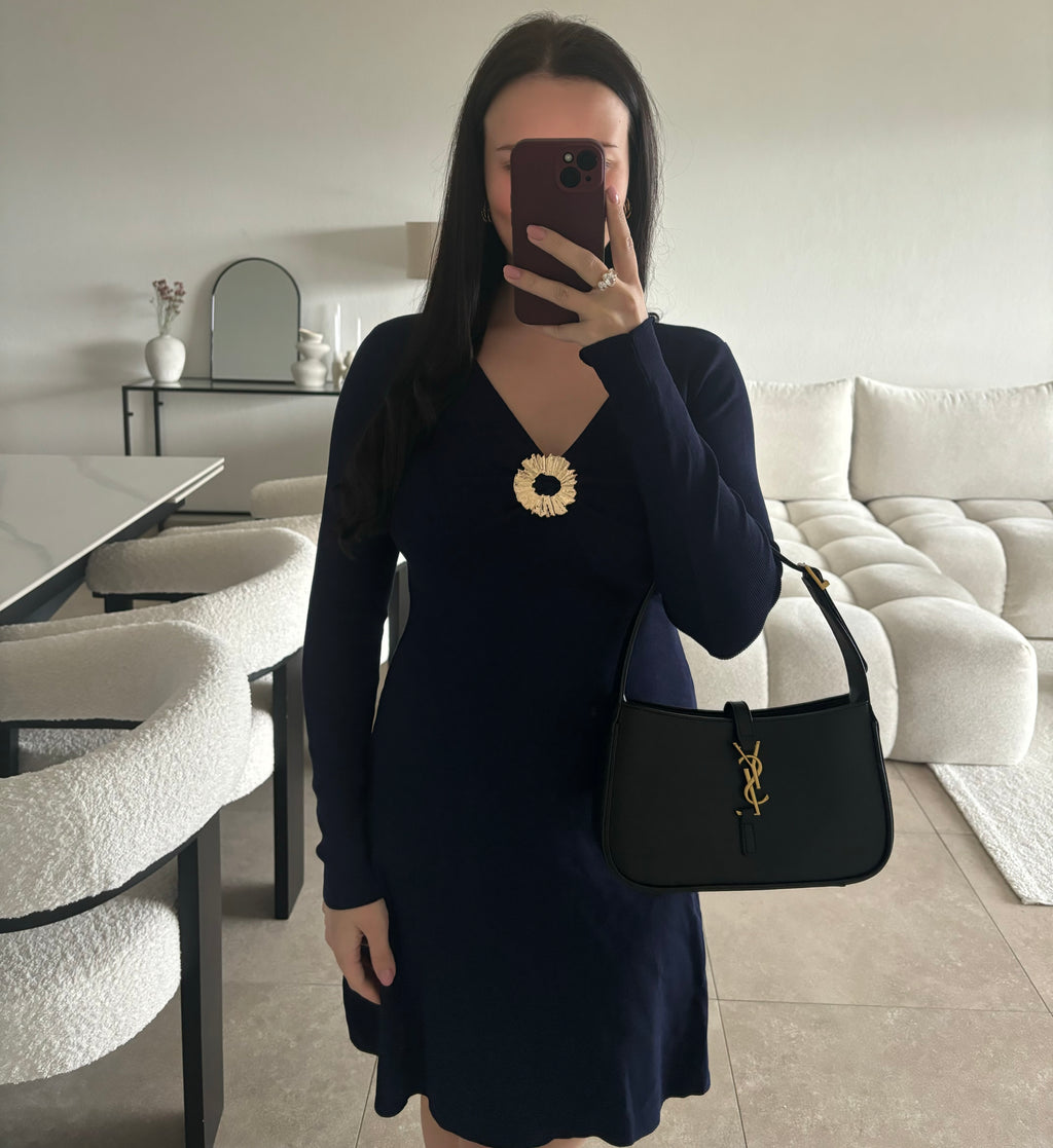 Robe bleu foncé taille S/M