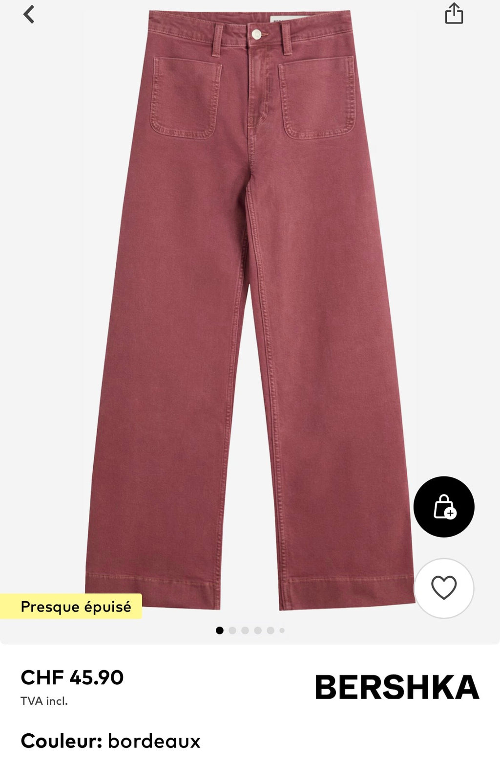 Jeans Bershka taille 32